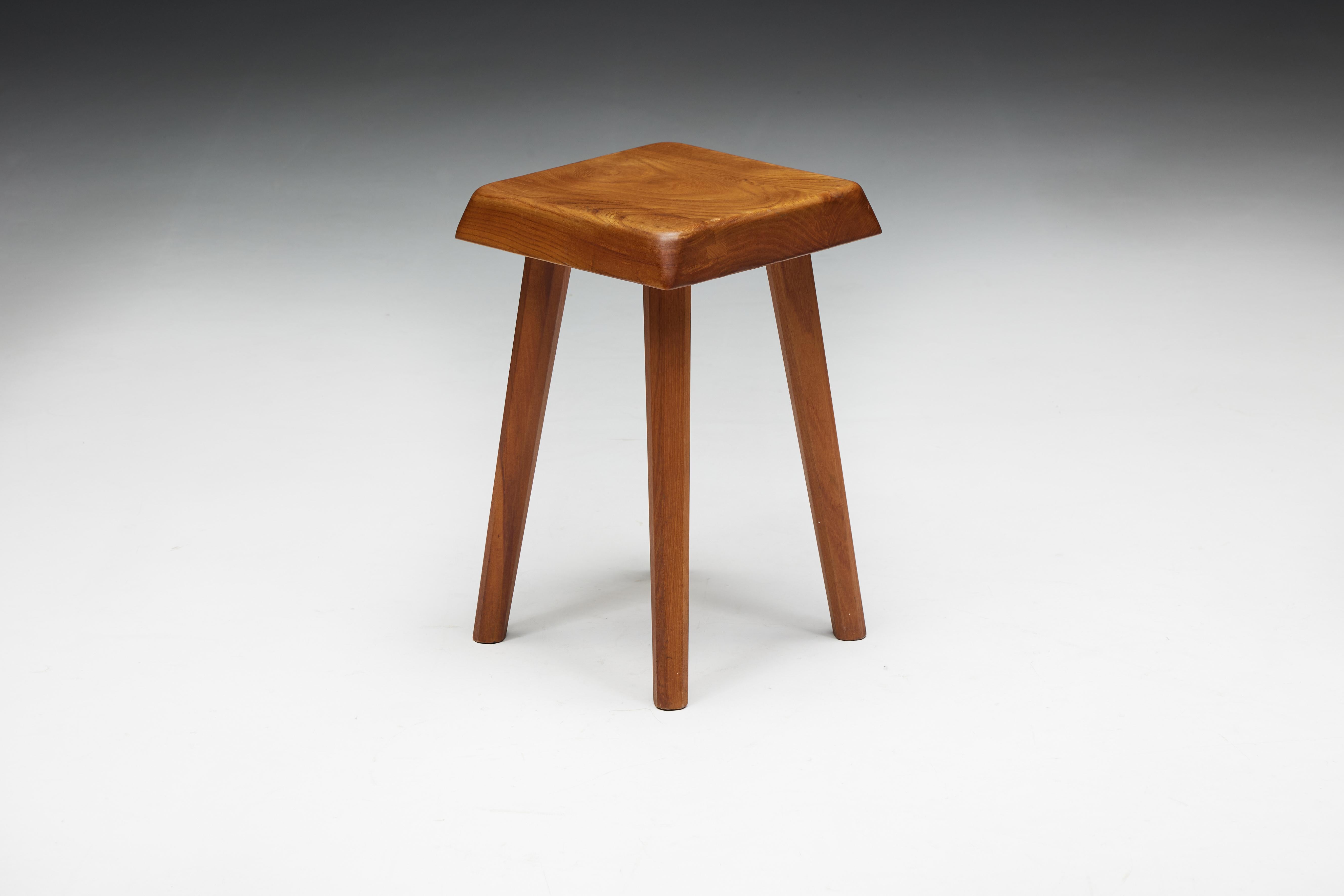 S01 Stool by Pierre Chapo, France, 1970s For Sale 3