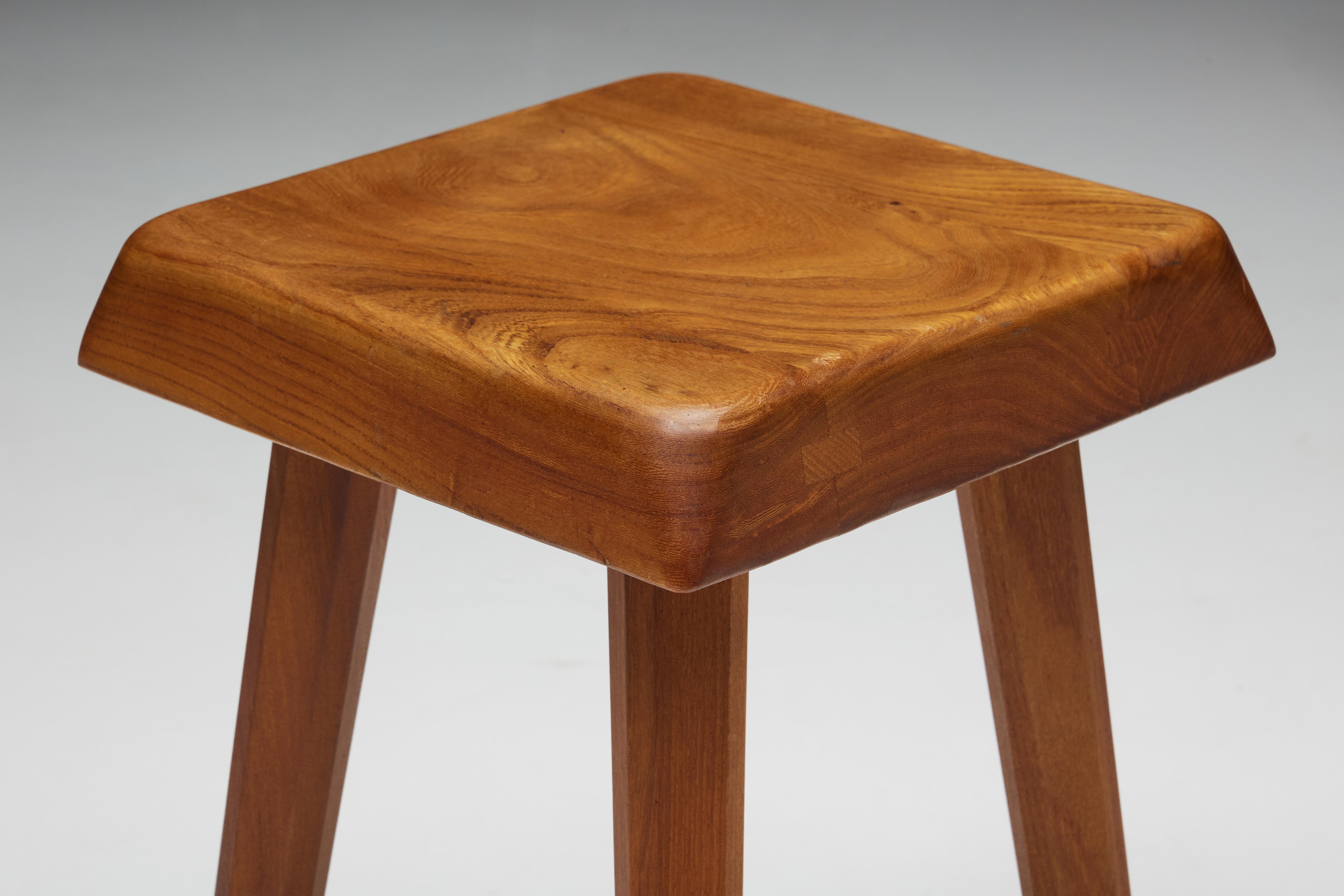 S01 Stool by Pierre Chapo, France, 1970s For Sale 4