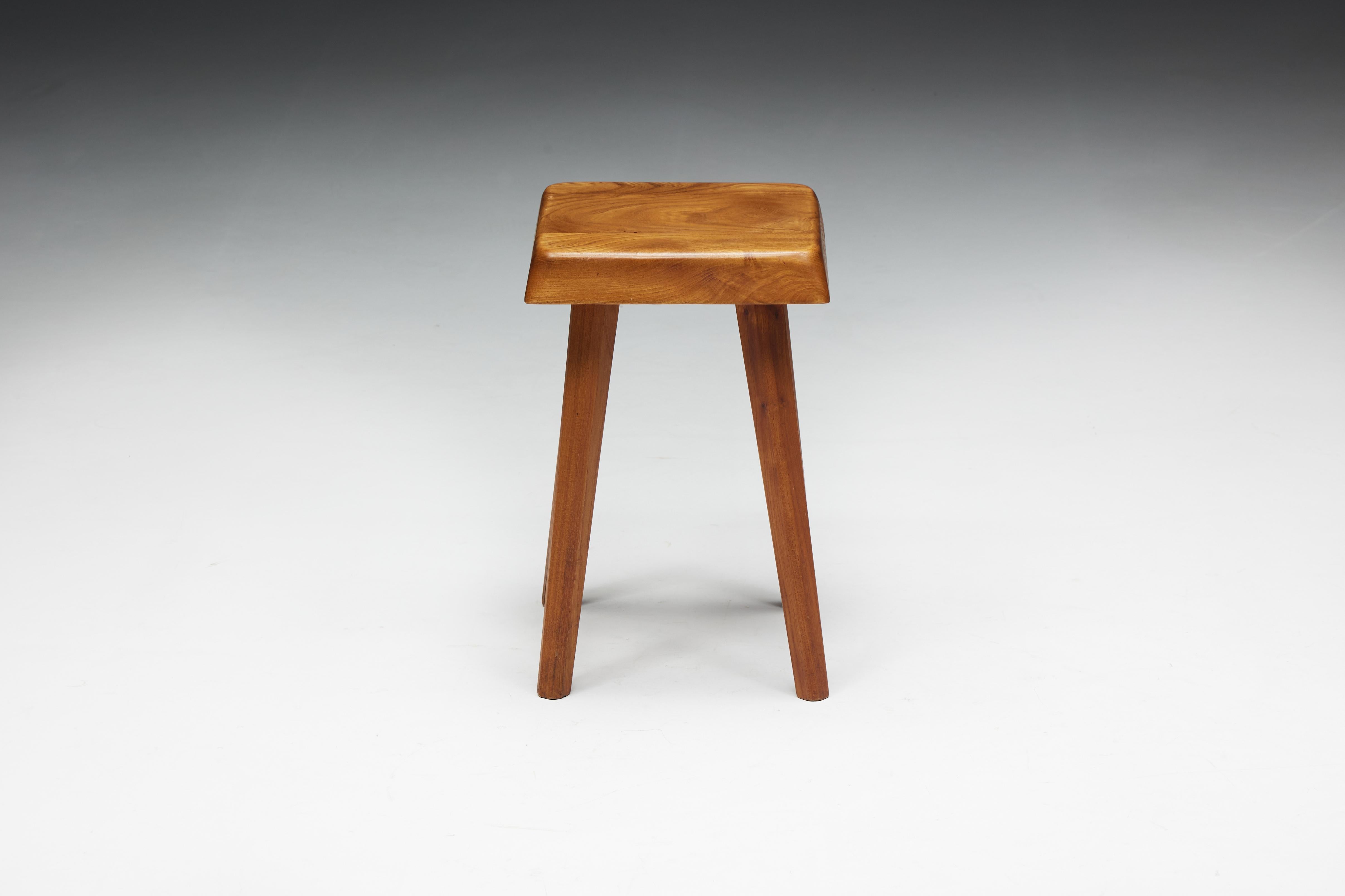 French S01 Stool by Pierre Chapo, France, 1970s For Sale