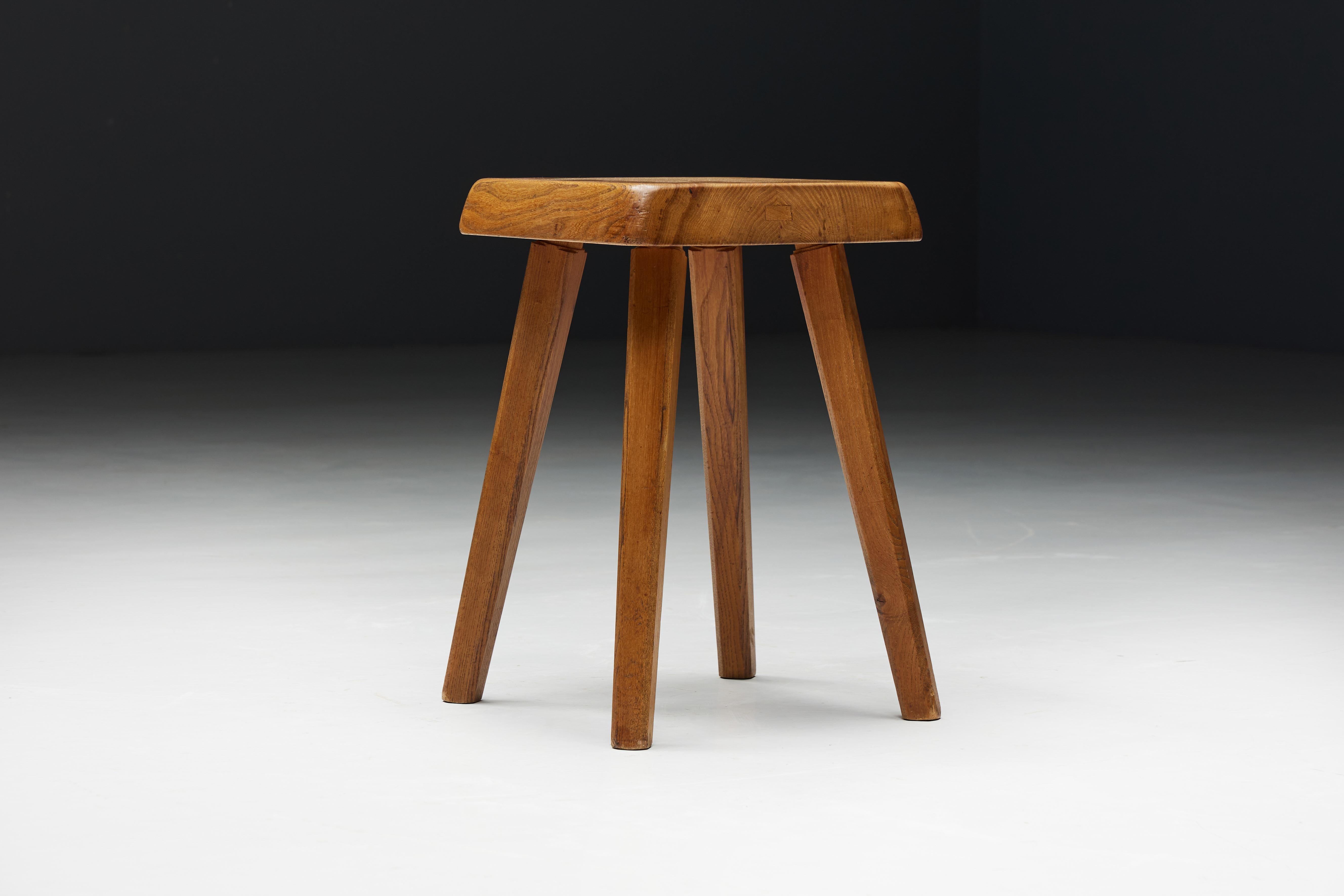 S01 Stools by Pierre Chapo, France, 1970s For Sale 3