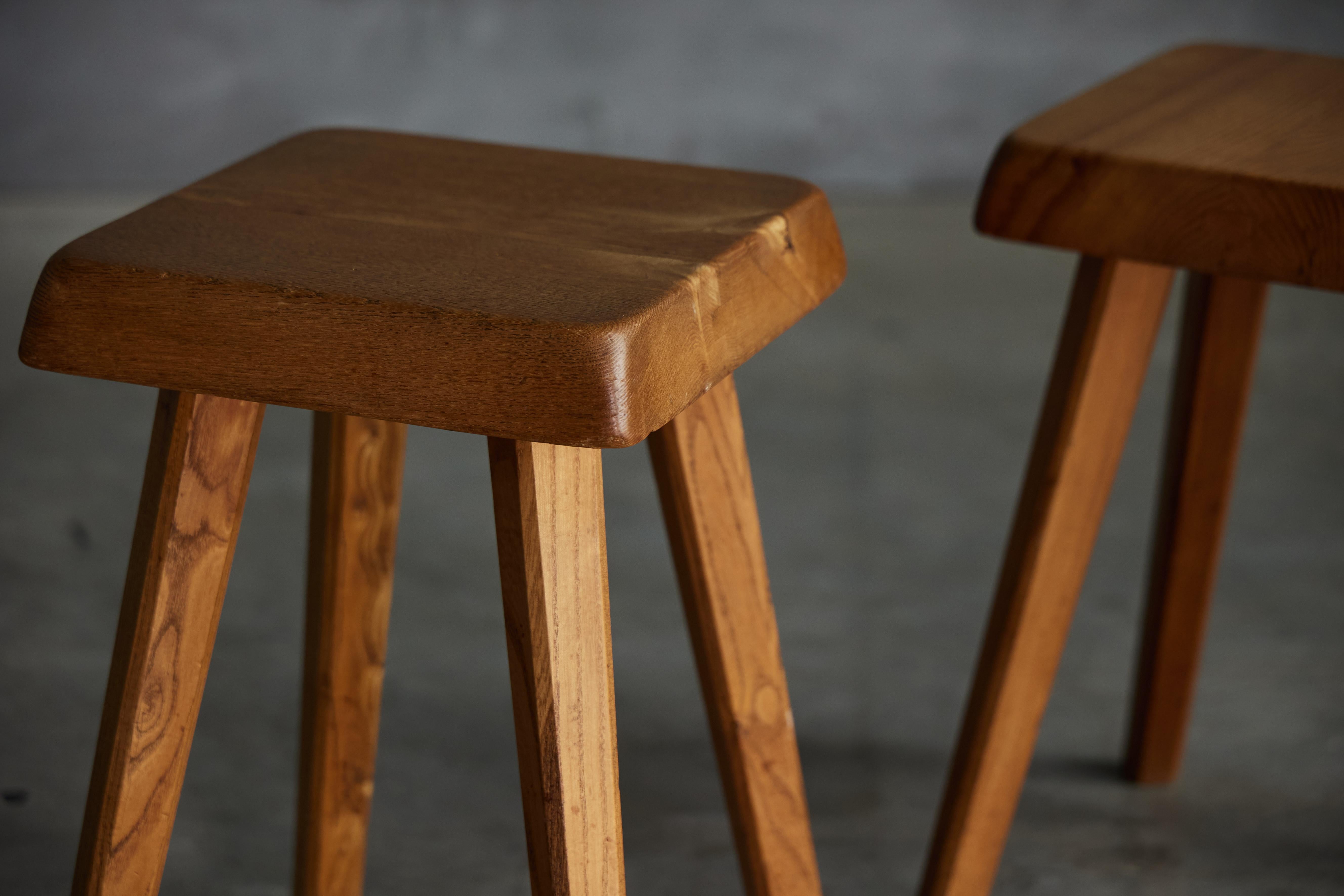 French S01 Stools by Pierre Chapo, France, 1970s For Sale