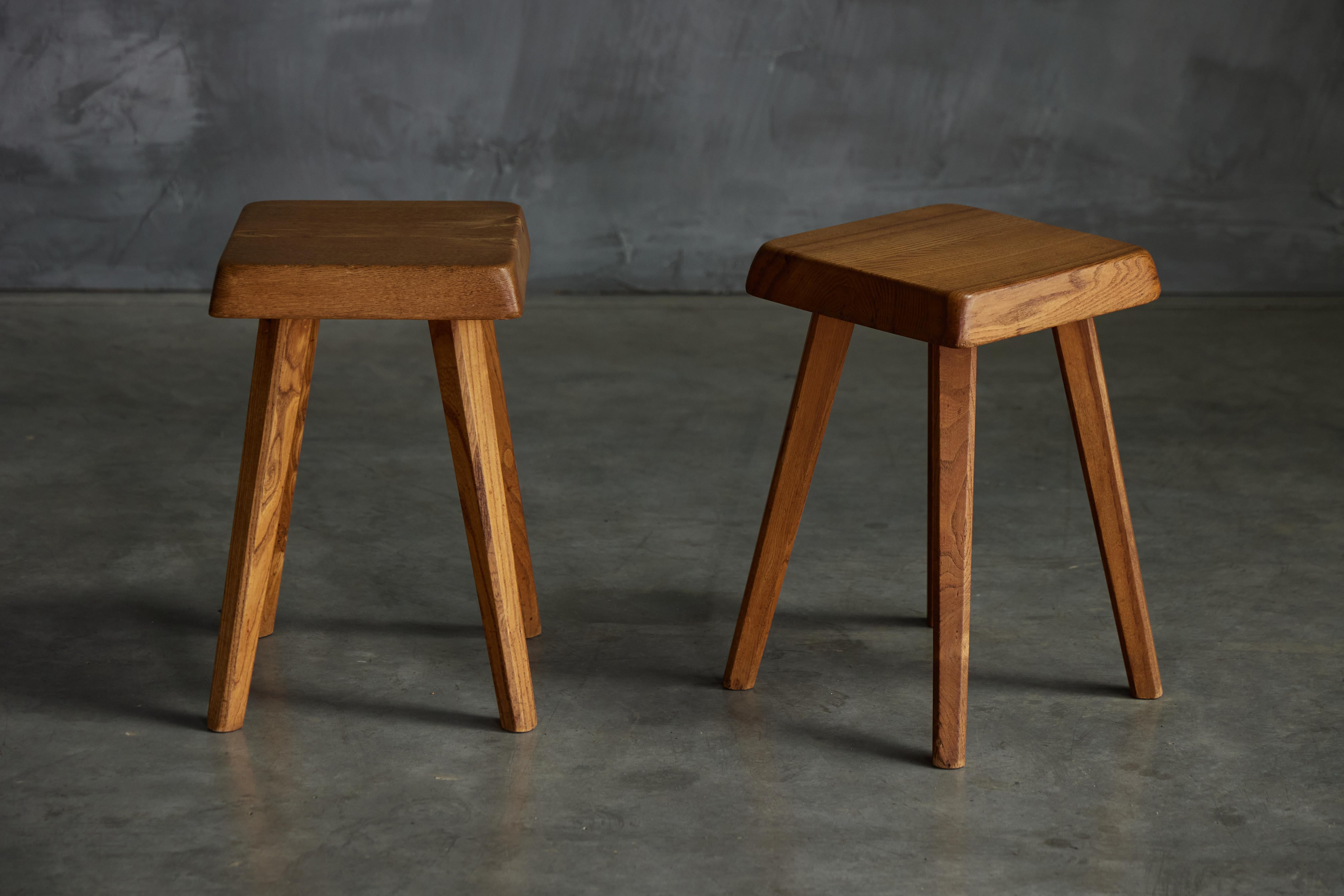 S01 Stools by Pierre Chapo, France, 1970s In Excellent Condition For Sale In Antwerp, BE