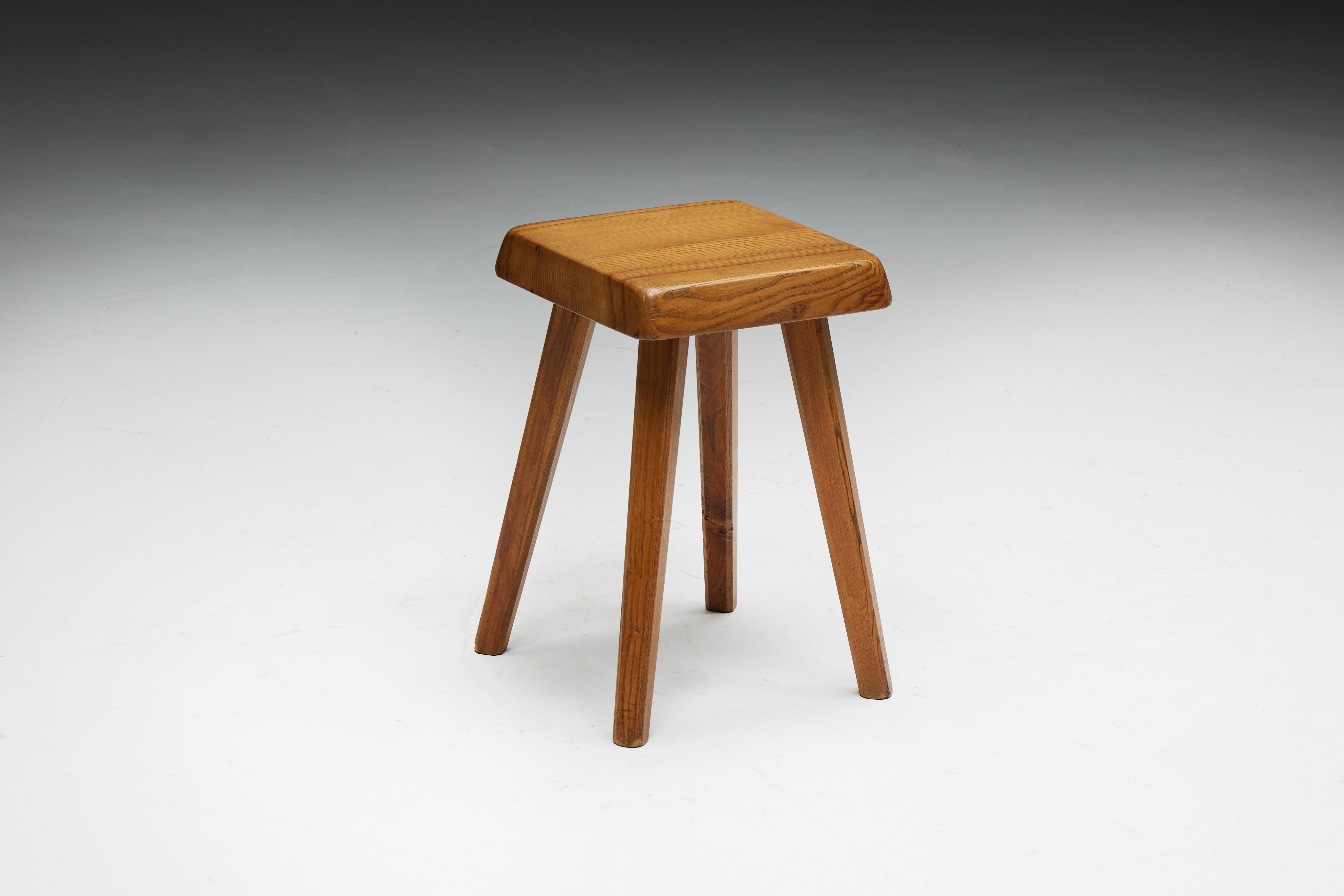 S01 Stools by Pierre Chapo, France, 1970s For Sale 2