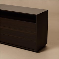 S.03 Kommode / Ebonisiertes Nussbaumholz von Lusano