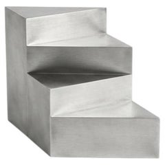 S1 Functional Sculpture in Brushed Aluminium by Giotto Pagani