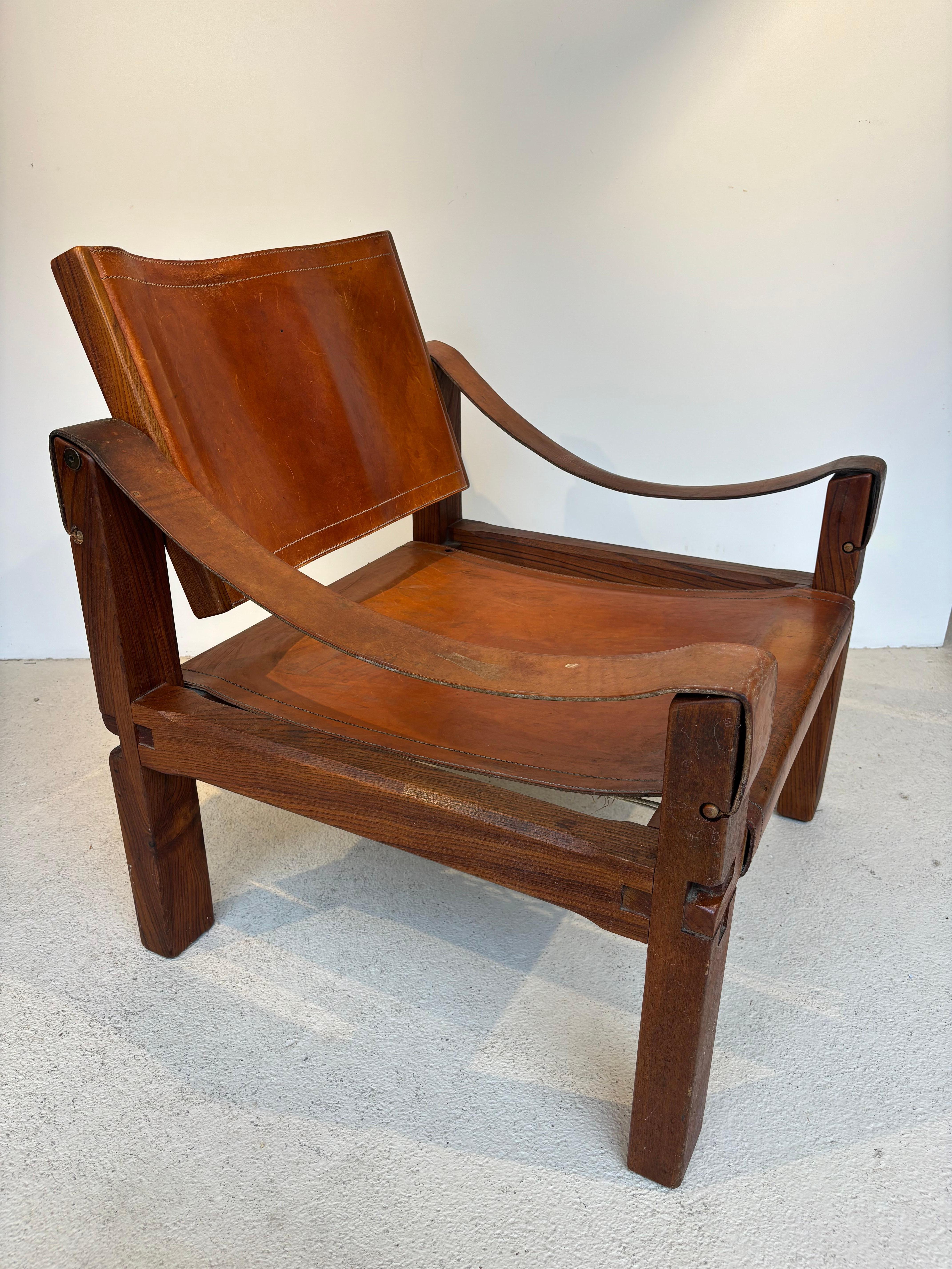 Fauteuil S10 par Pierre Chapo, 
Bel état d'origine 