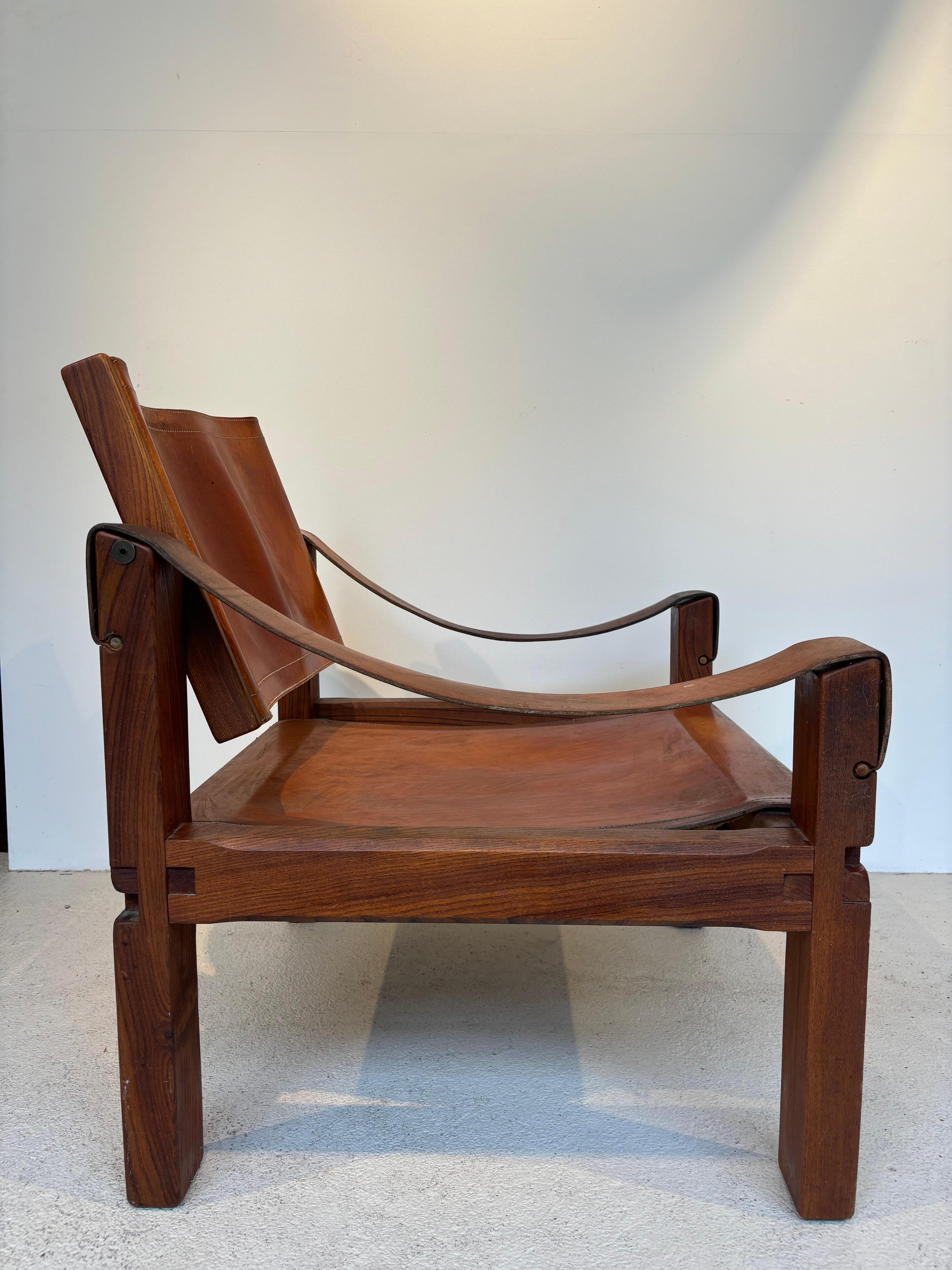Fauteuil S10 de Pierre Chapo très patiné Bon état - En vente à SAINT-OUEN-SUR-SEINE, FR