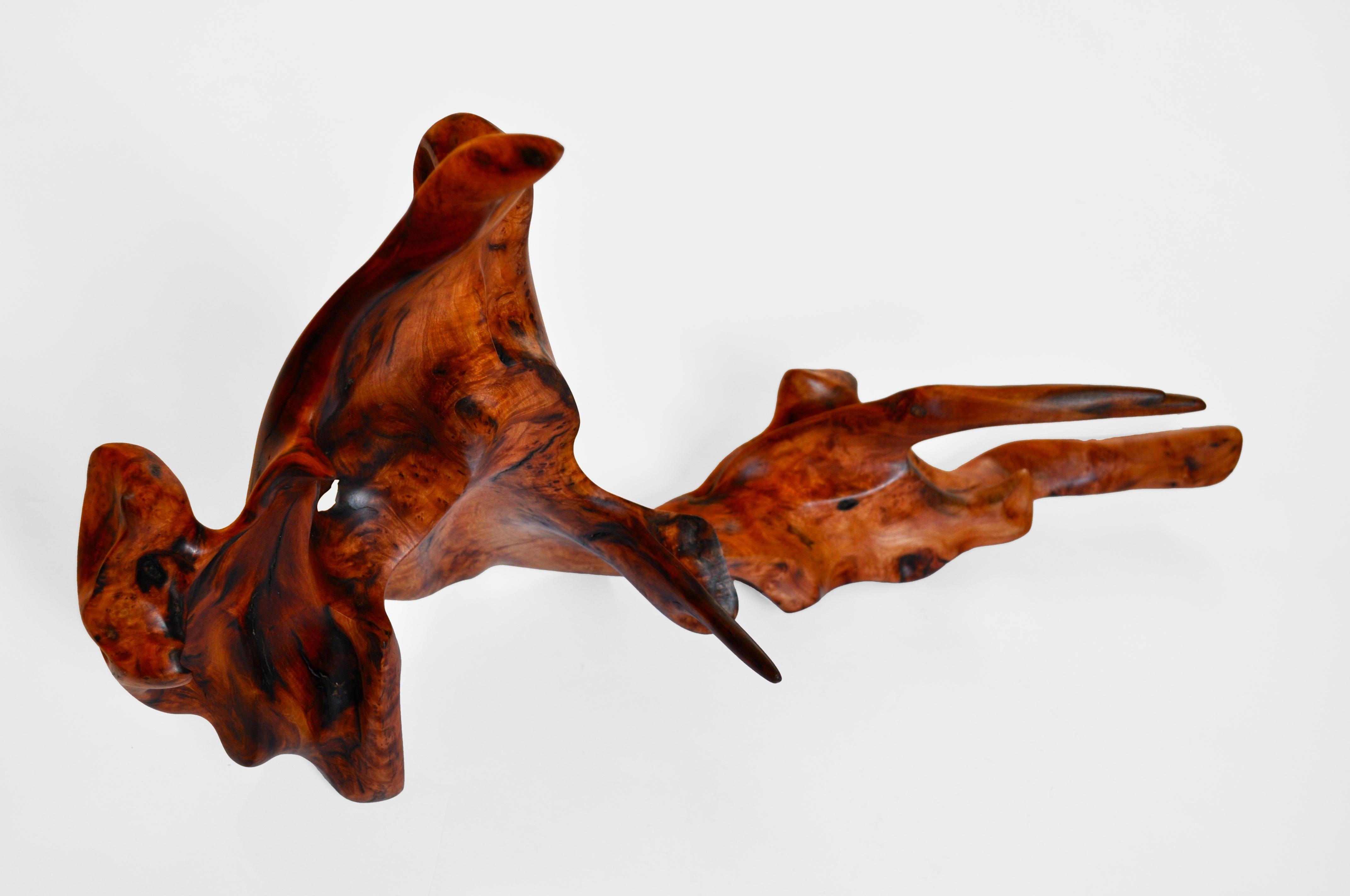 German S1090 Decorative Object in Mastix Bush Root Wood by Jörg Pietschmann For Sale