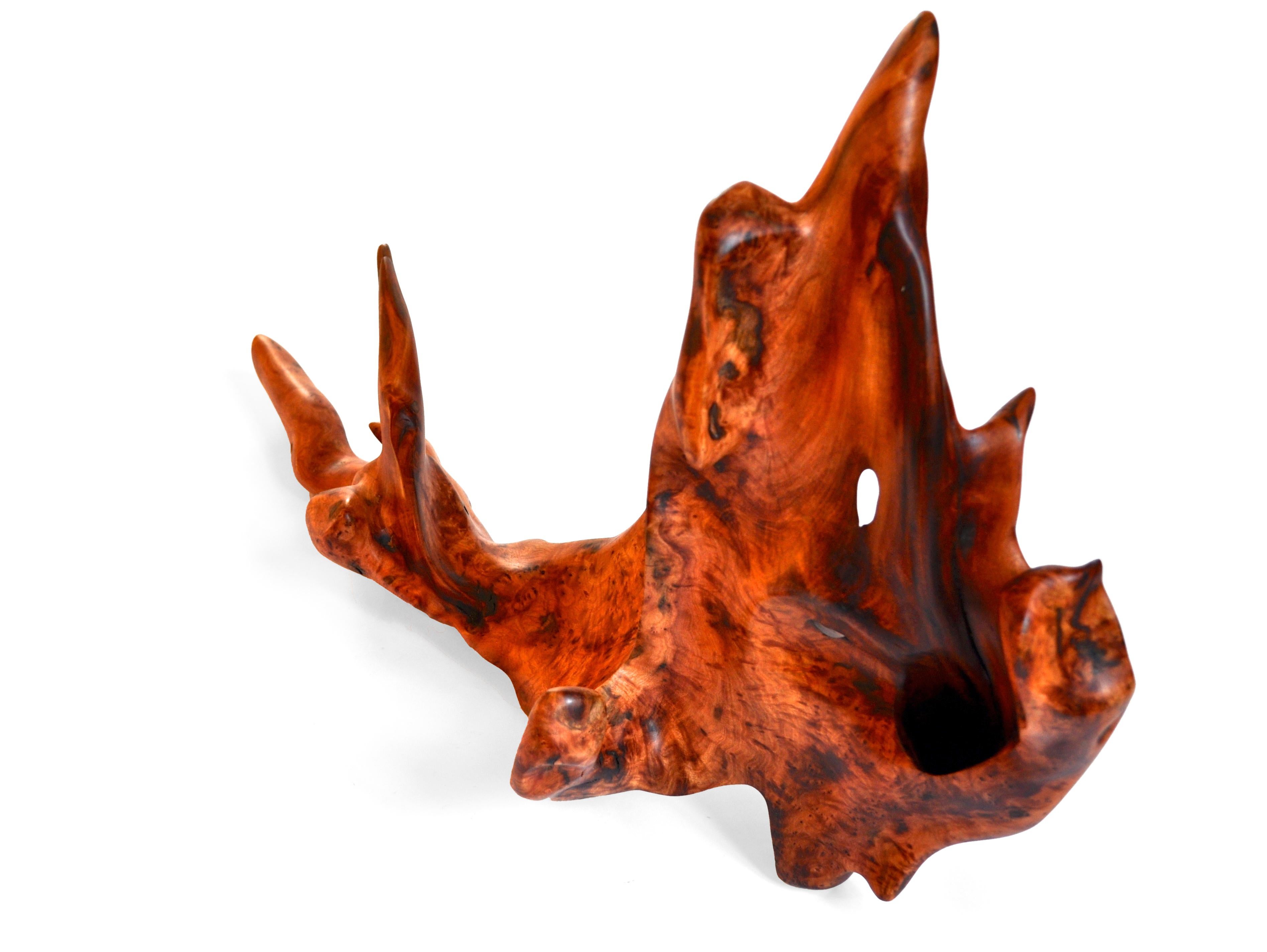 S1090 Decorative Object in Mastix Bush Root Wood by Jörg Pietschmann For Sale 1