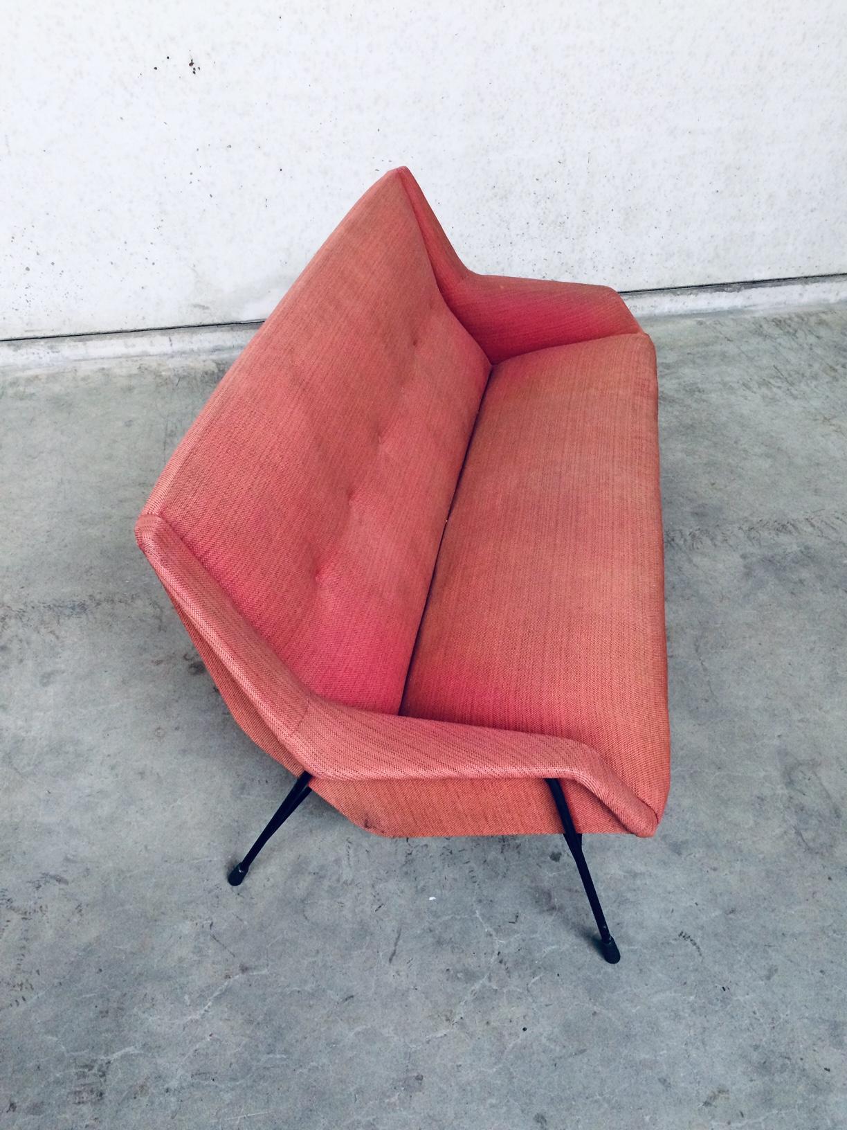 S12 Model 3 Seat Sofa by Alfred Hendrickx for Belform, Belgium, 1958 For Sale 3