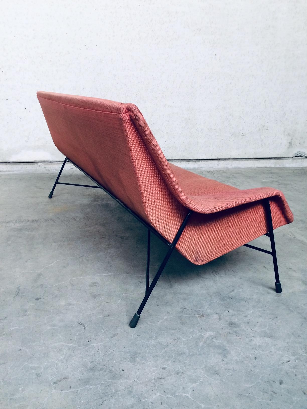 S12 Model 3 Seat Sofa by Alfred Hendrickx for Belform, Belgium, 1958 For Sale 4