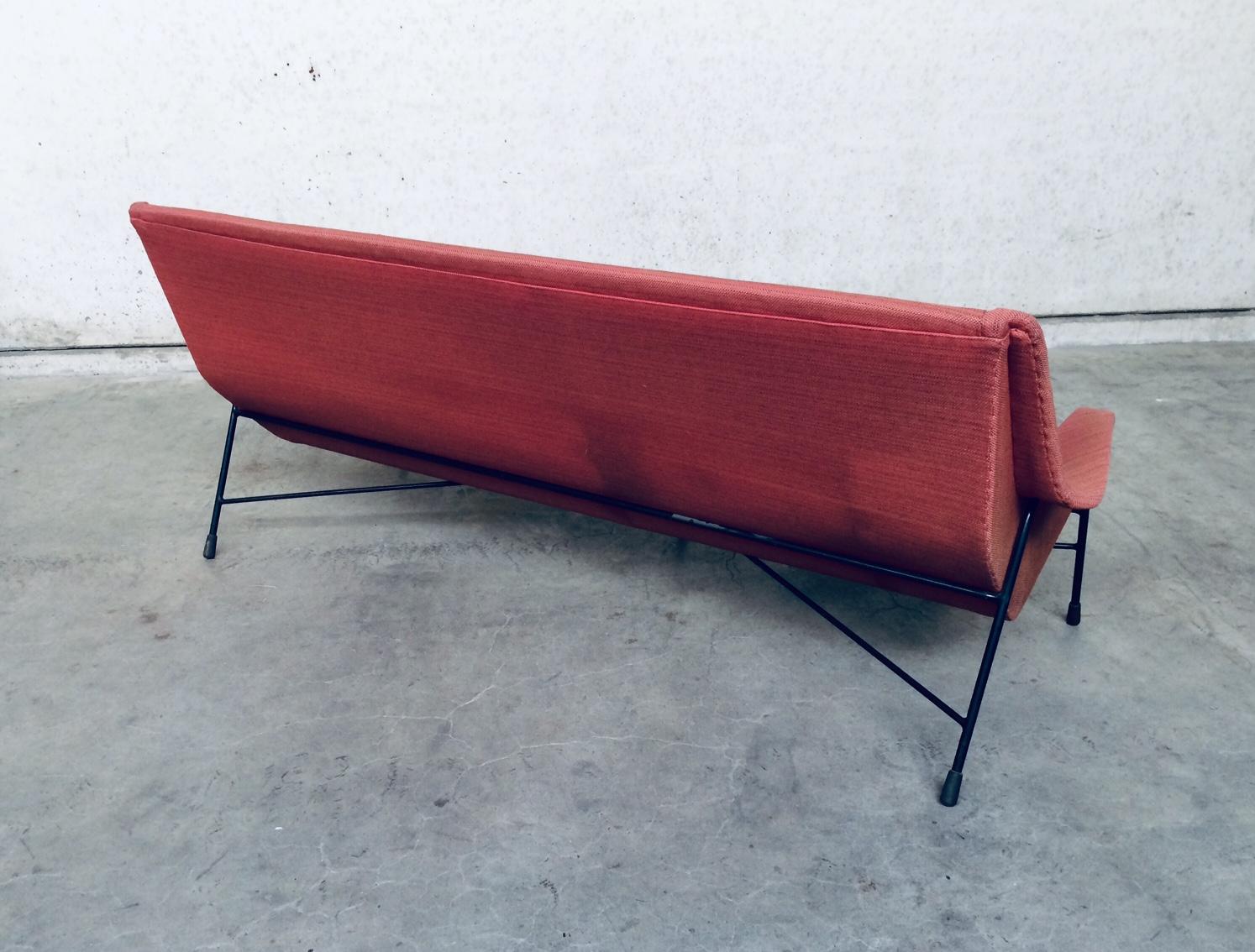 S12 Model 3 Seat Sofa by Alfred Hendrickx for Belform, Belgium, 1958 For Sale 5