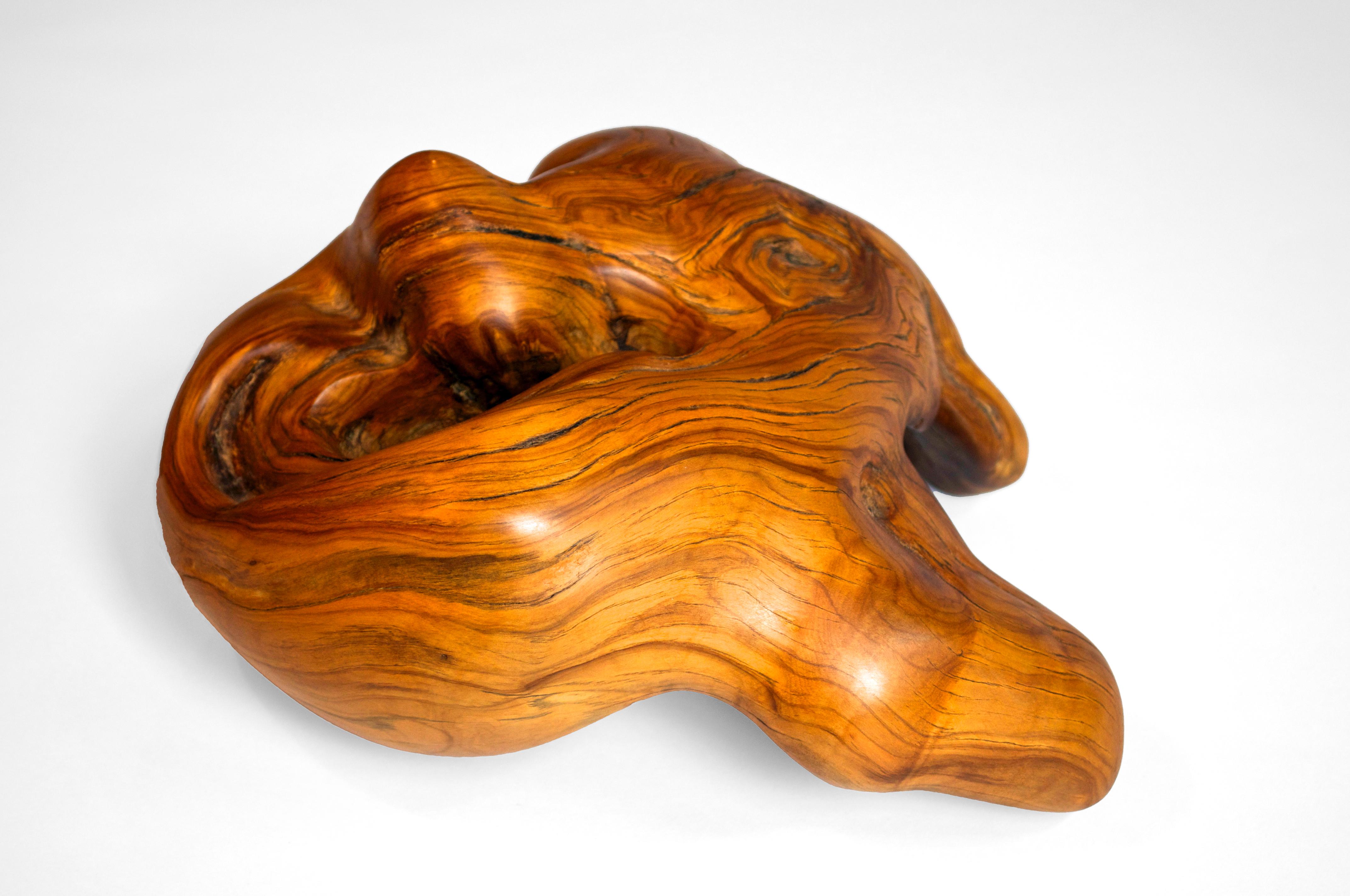 S1271 Decorative Object in Olive Wood by Jörg Pietschmann
Dimensions: D 23 x W 27 x H 15 cm. 
Materials: Olive wood.

In Pietschmann’s sculptures, trees that for centuries were part of a landscape and founded in primordial forces tell stories