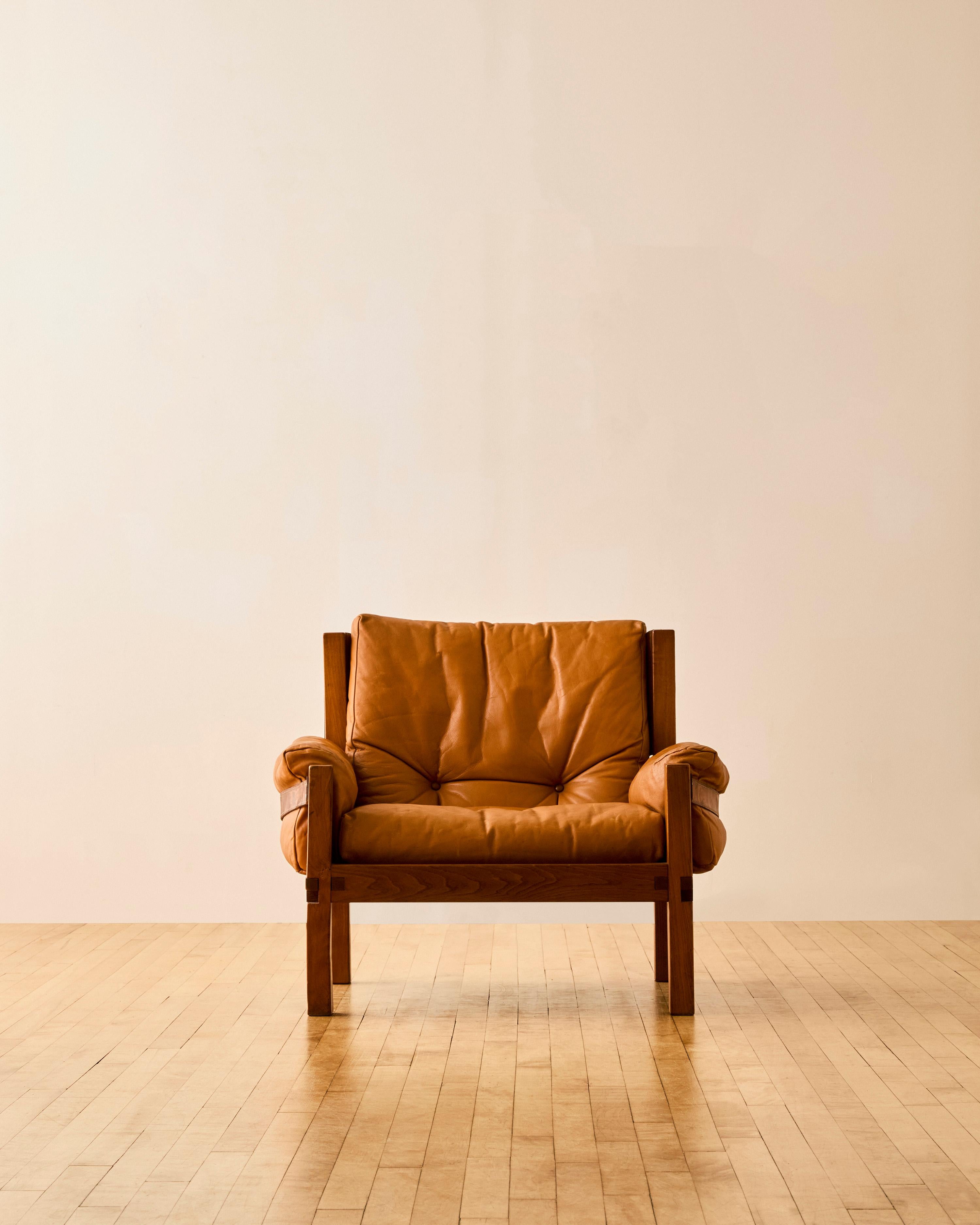 Milieu du XXe siècle S15 Armchair by Pierre Chapo en vente