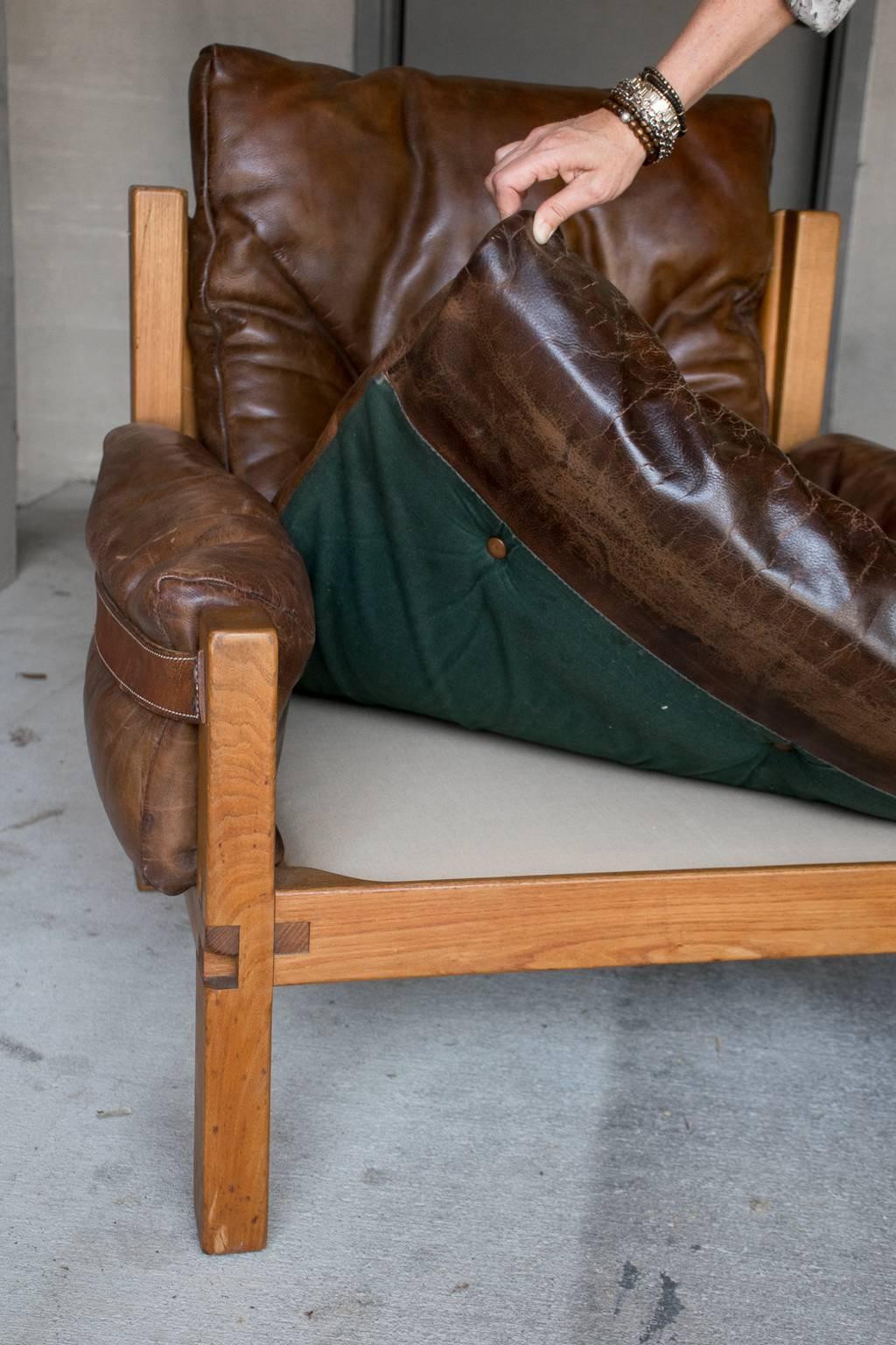 S15 Lounge Chair and Ottoman, Pierre Chapo, France, circa 1970 8