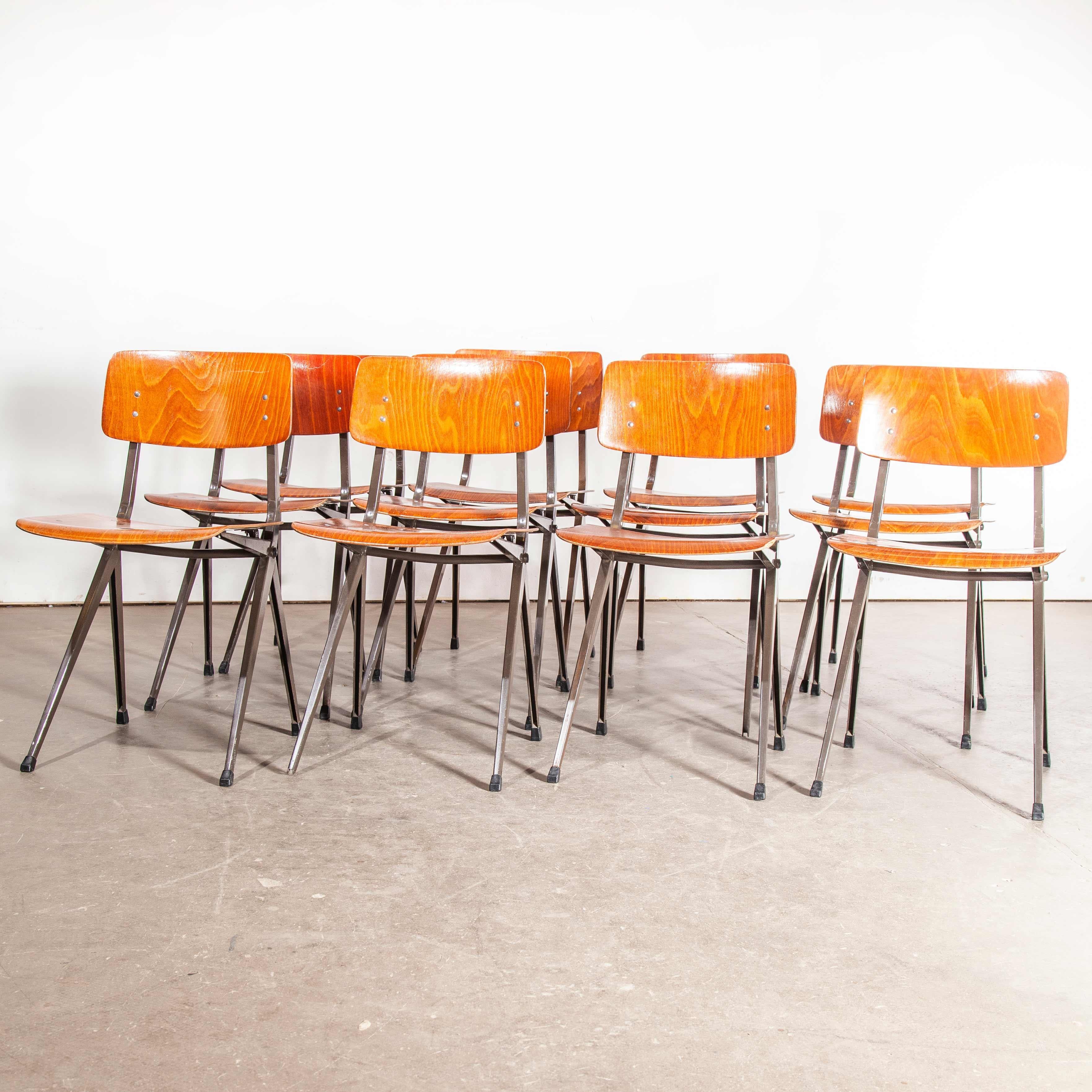 Dutch S201 Dining Chair by Ynske Kooistra for Marko, Set of Twelve For Sale