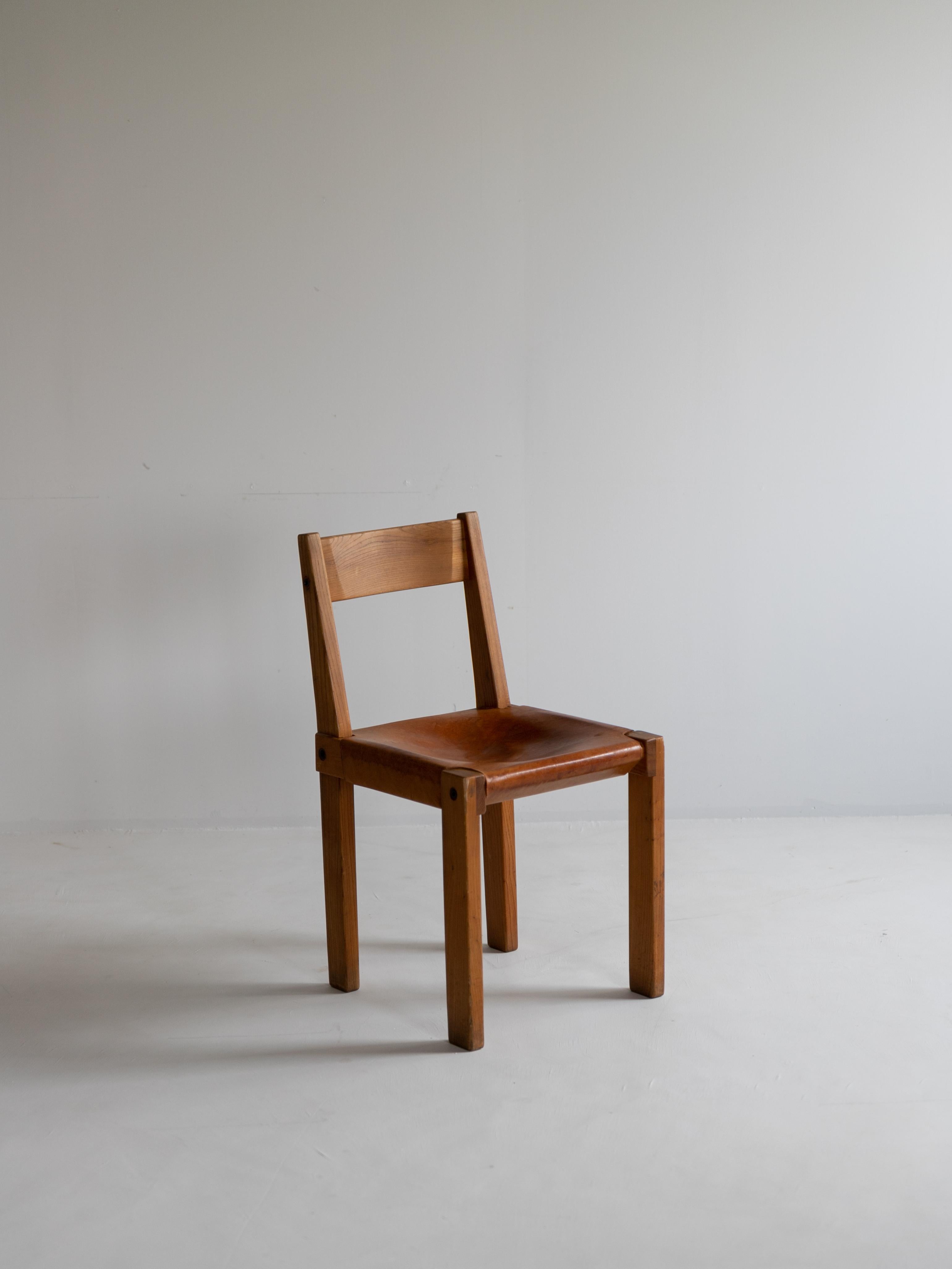 Mid-Century Modern S24 Chair by Pierre Chapo For Sale