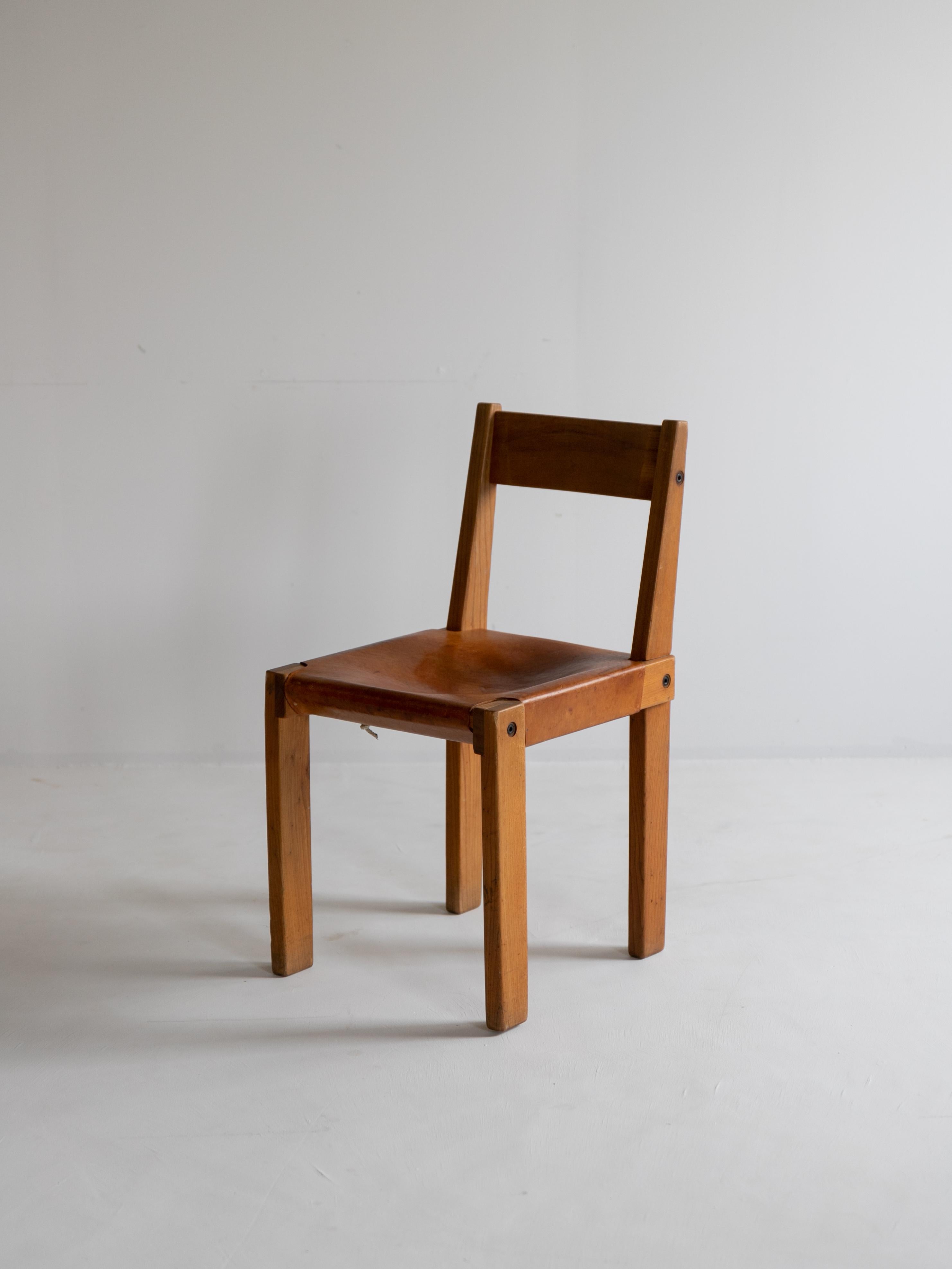 S24 Chair by Pierre Chapo In Good Condition For Sale In Sammu-shi, Chiba