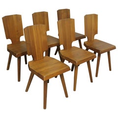 S28 All Wood Chairs by Pierre Chapo