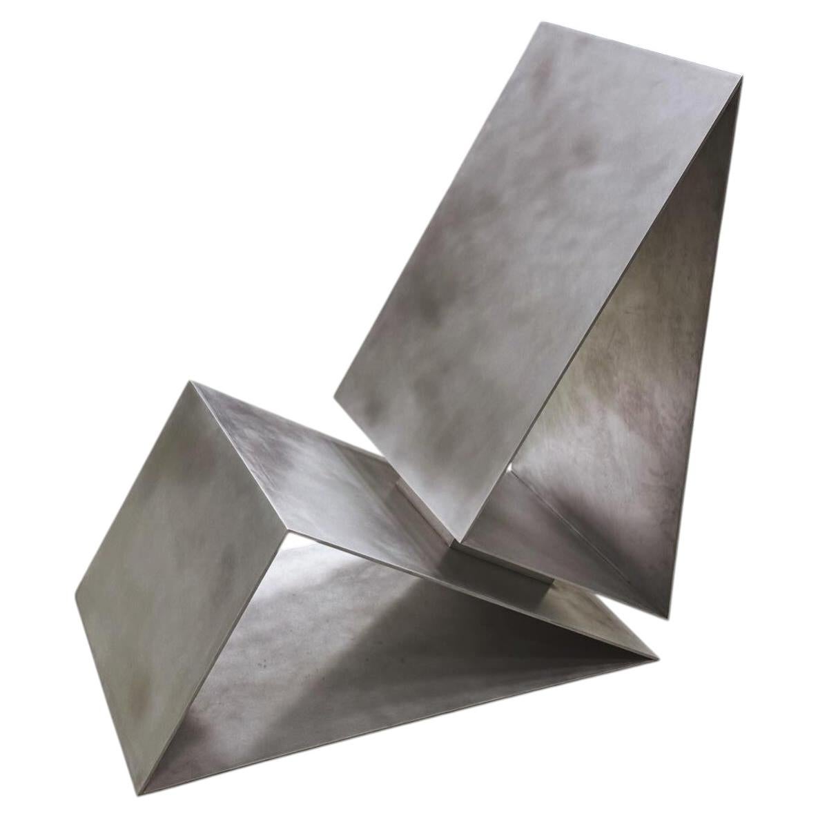 S3 Chair in Brushed Aluminium by Giotto Pagani