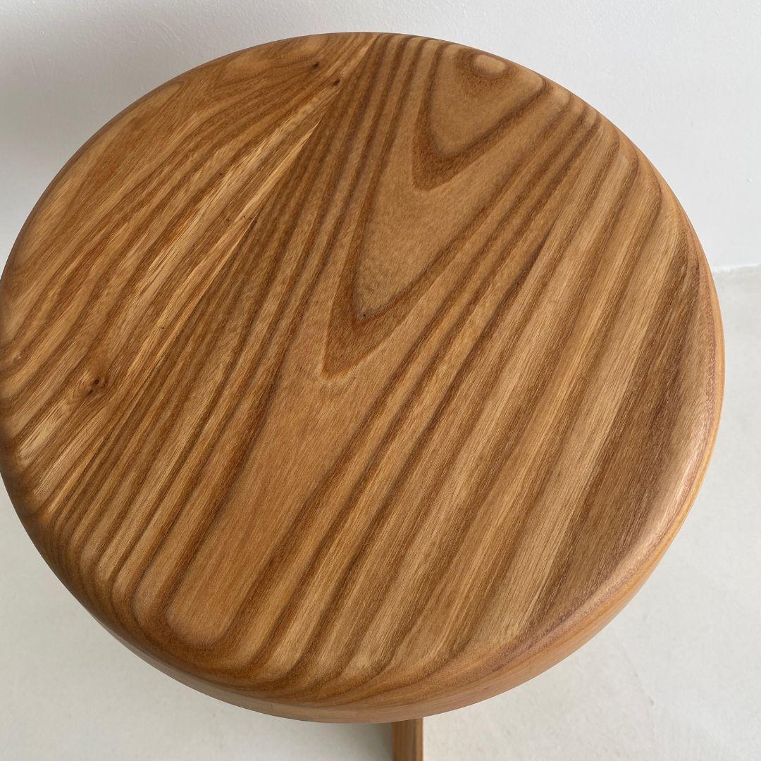 S31 Elm Wood Stool, Pierre Chapo, Made in France For Sale 2