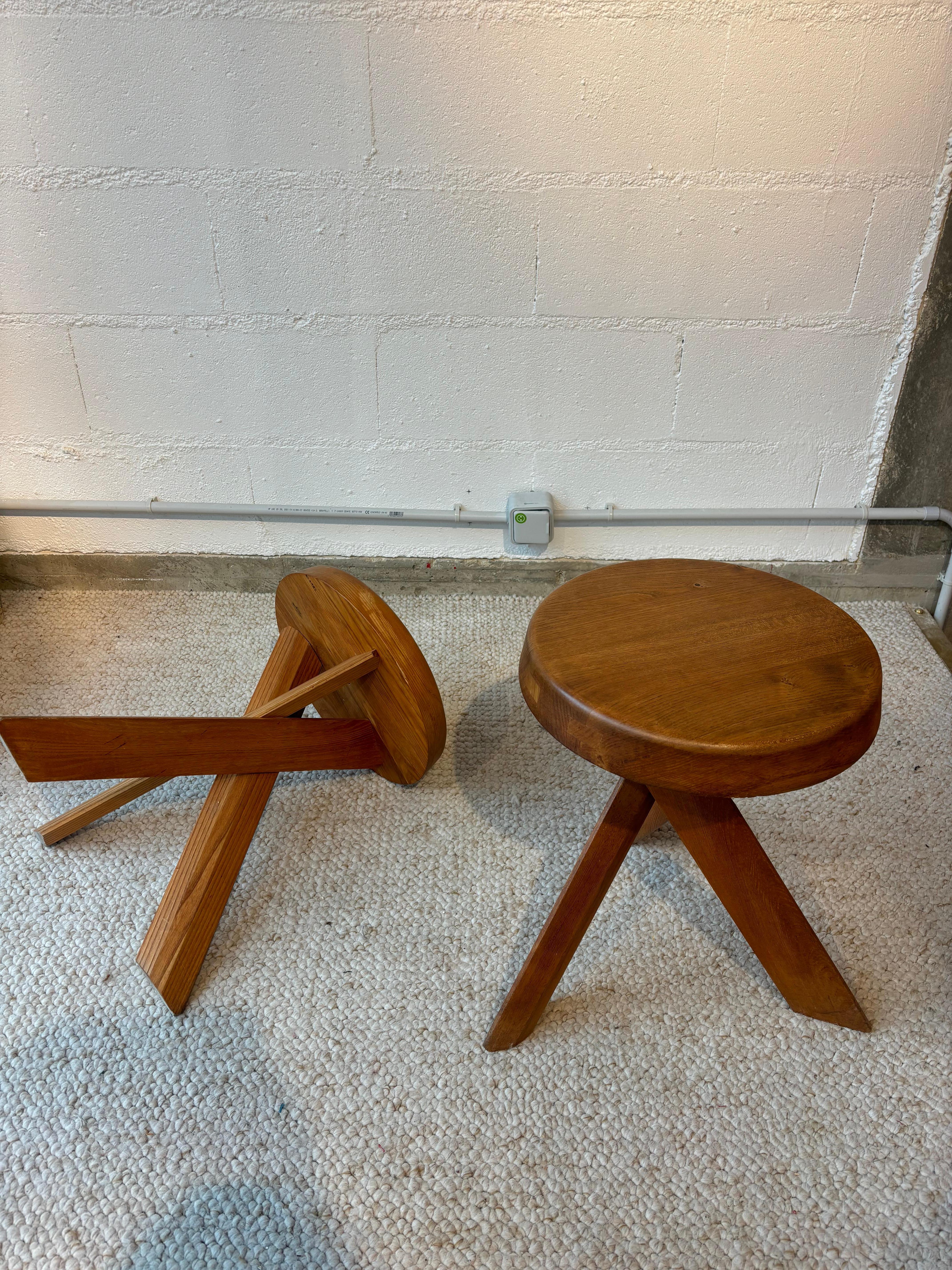 S31 oder Sfax hocker von Pierre Chapo im Angebot 5