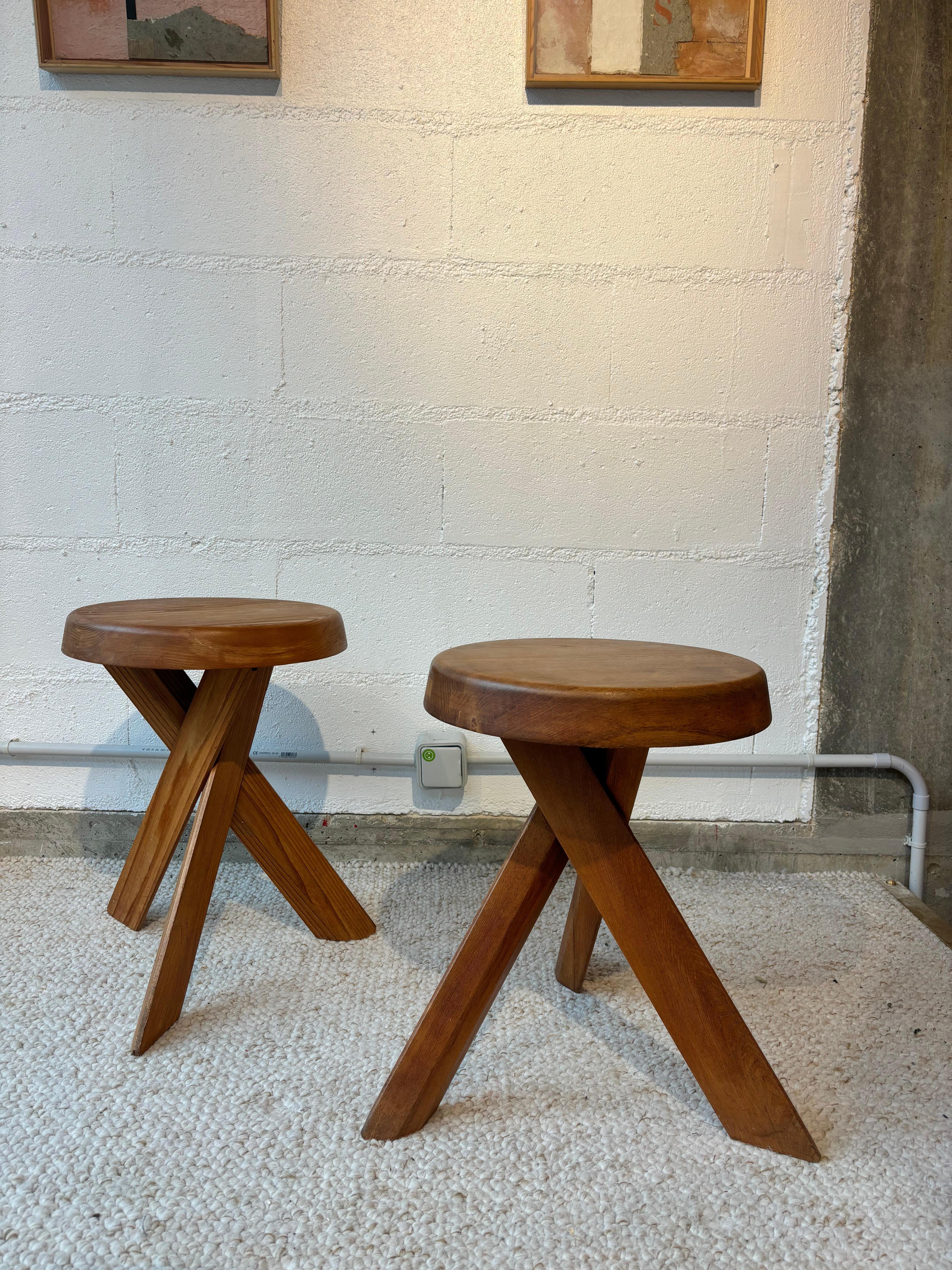 S31 oder Sfax hocker von Pierre Chapo (Moderne) im Angebot