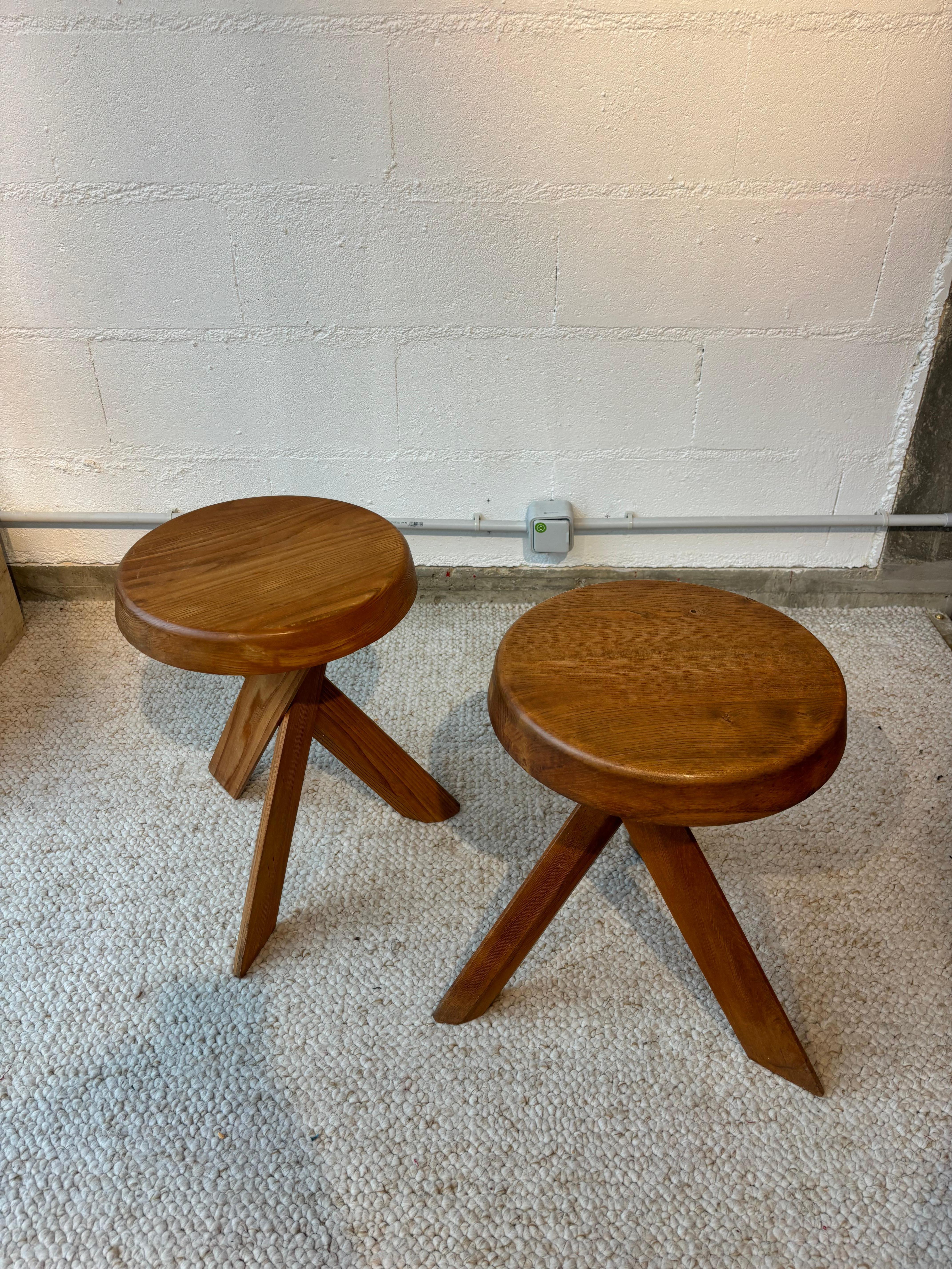 S31 oder Sfax hocker von Pierre Chapo im Zustand „Gut“ im Angebot in SAINT-OUEN-SUR-SEINE, FR