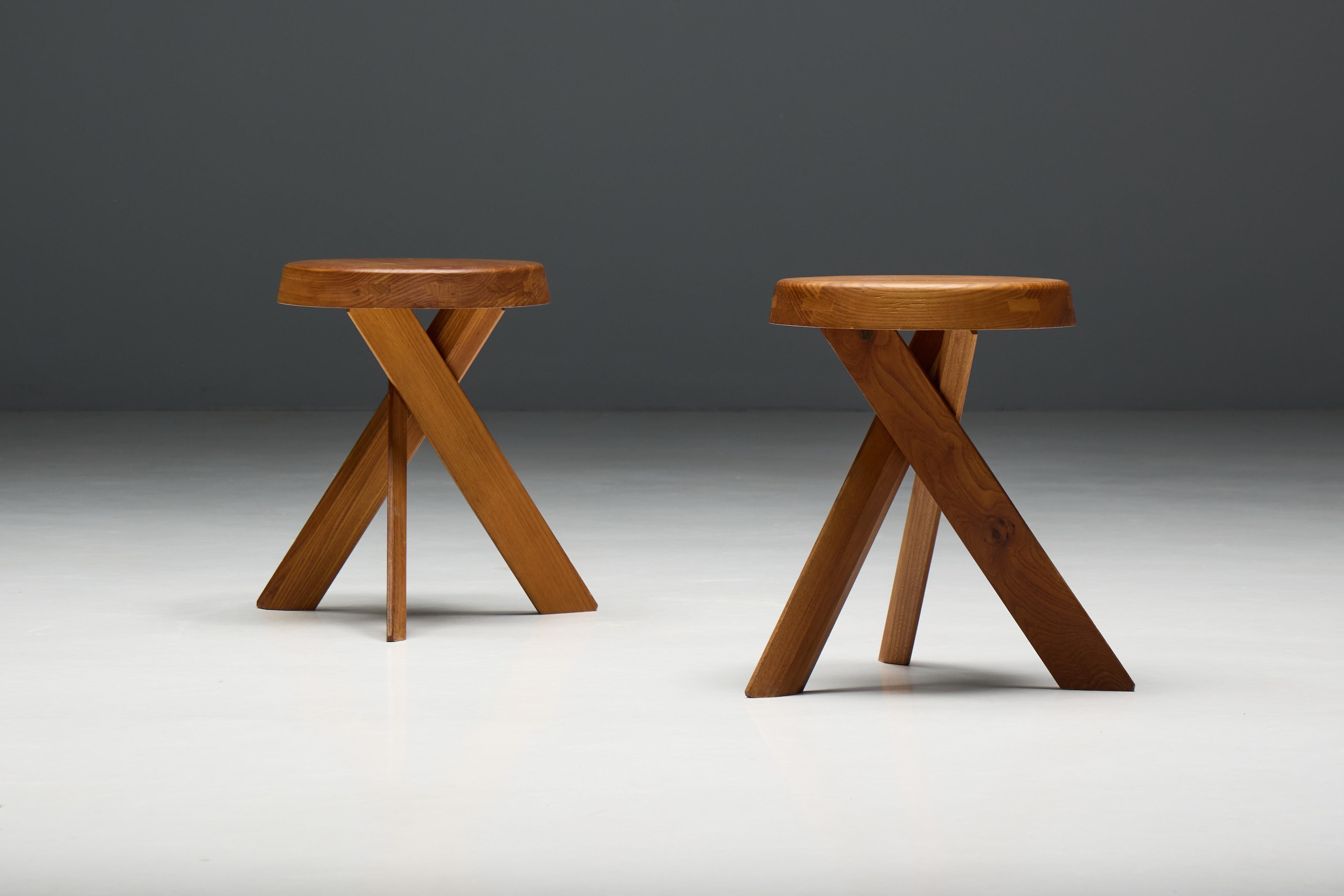 S31 Tabourets par Pierre Chapo, France, 1970 en vente 3