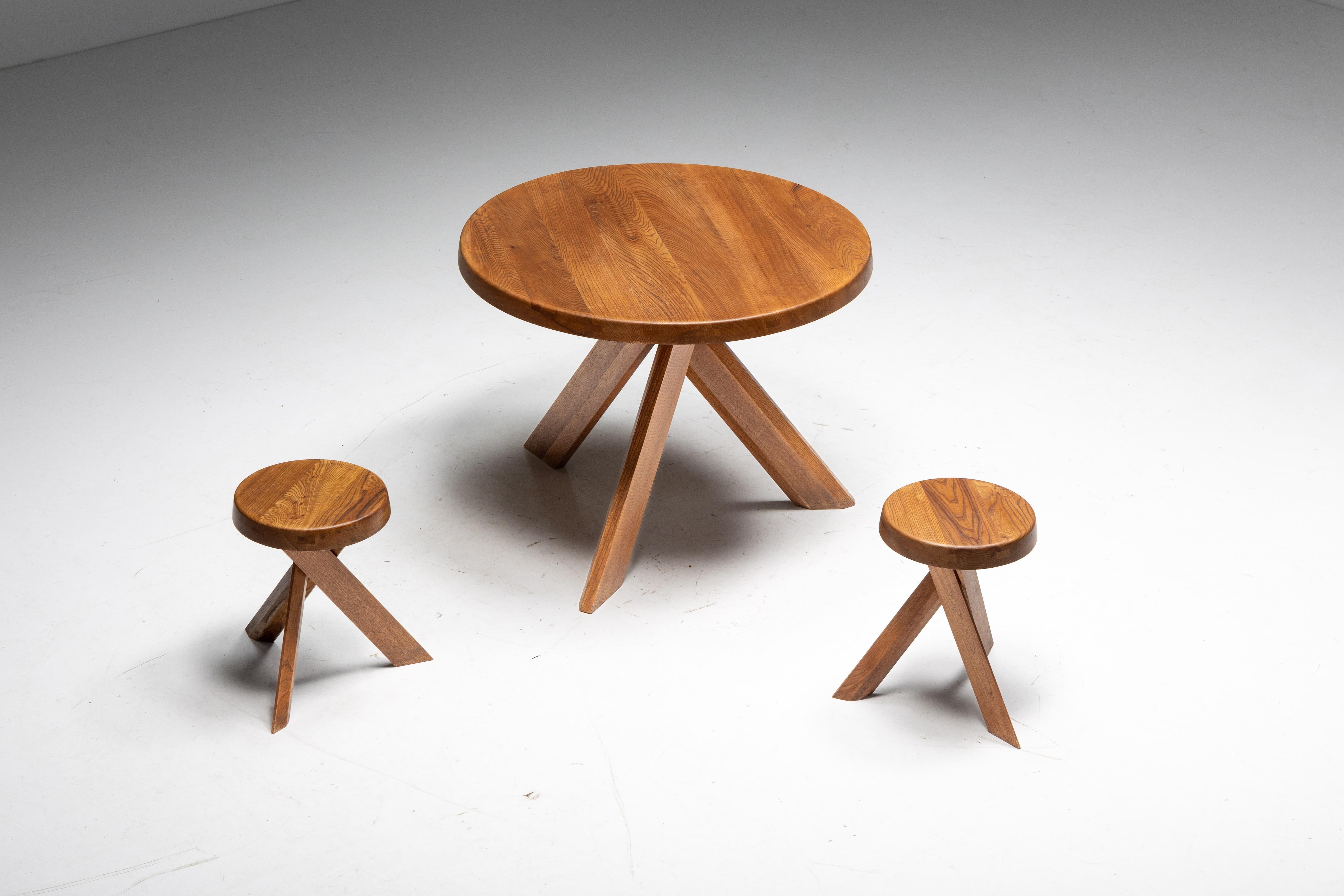 S31 Stools by Pierre Chapo, France, 1970s For Sale 3