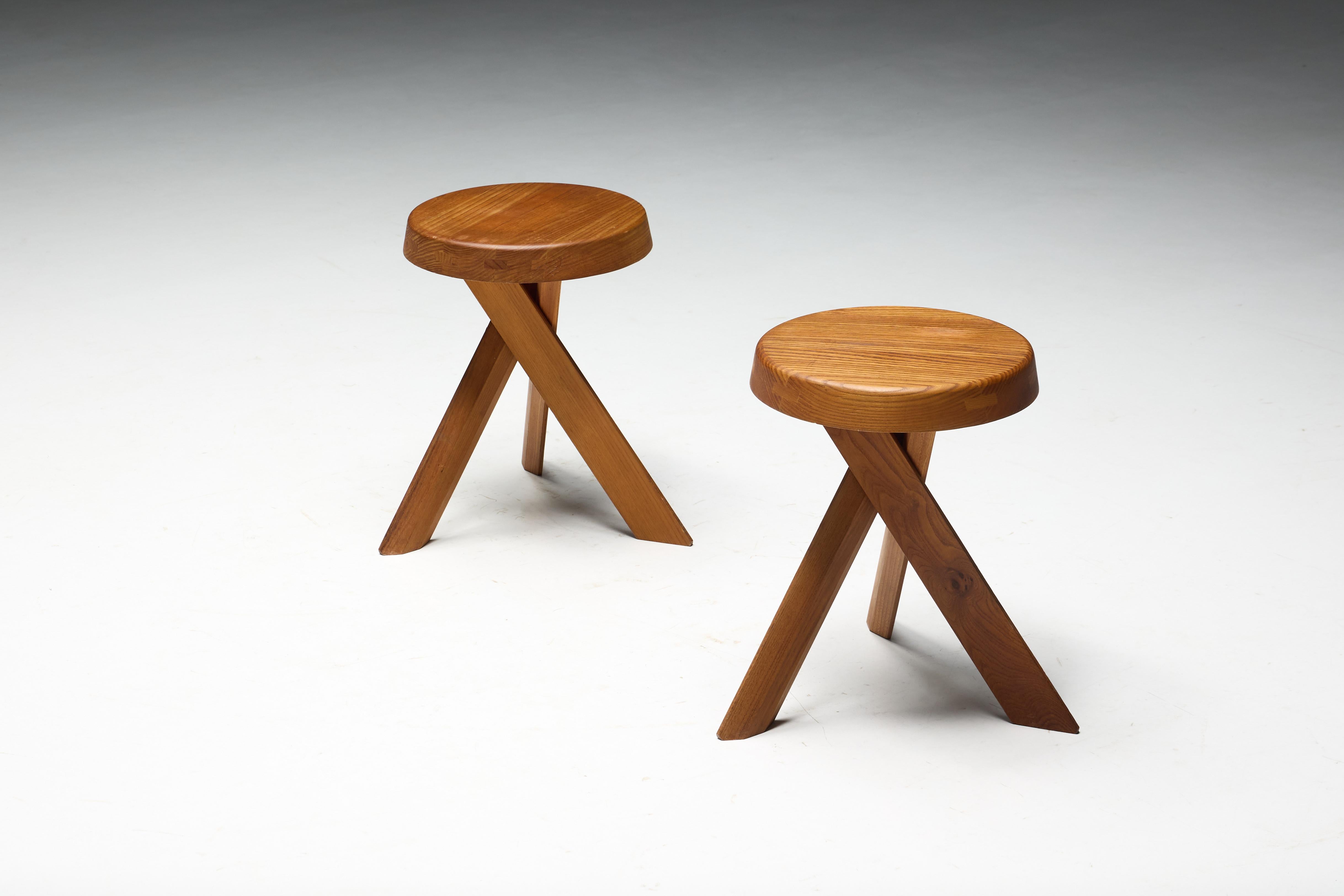 S31 Tabourets par Pierre Chapo, France, 1970 en vente 7