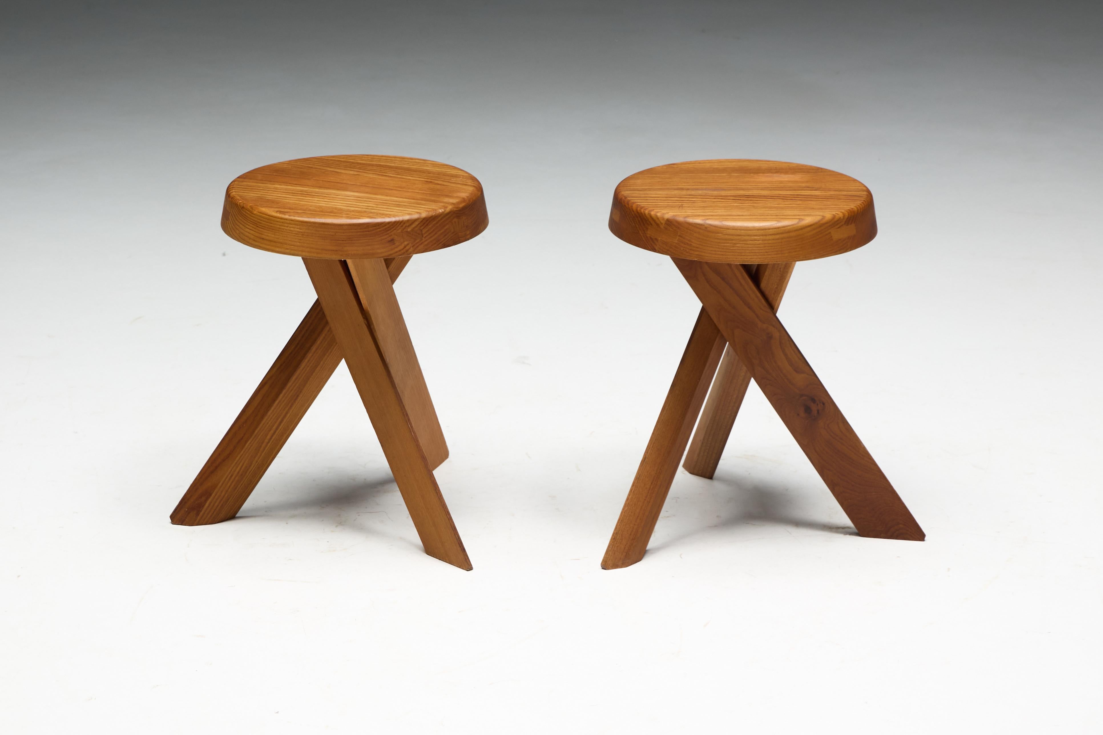 S31 Tabourets par Pierre Chapo, France, 1970 en vente 10