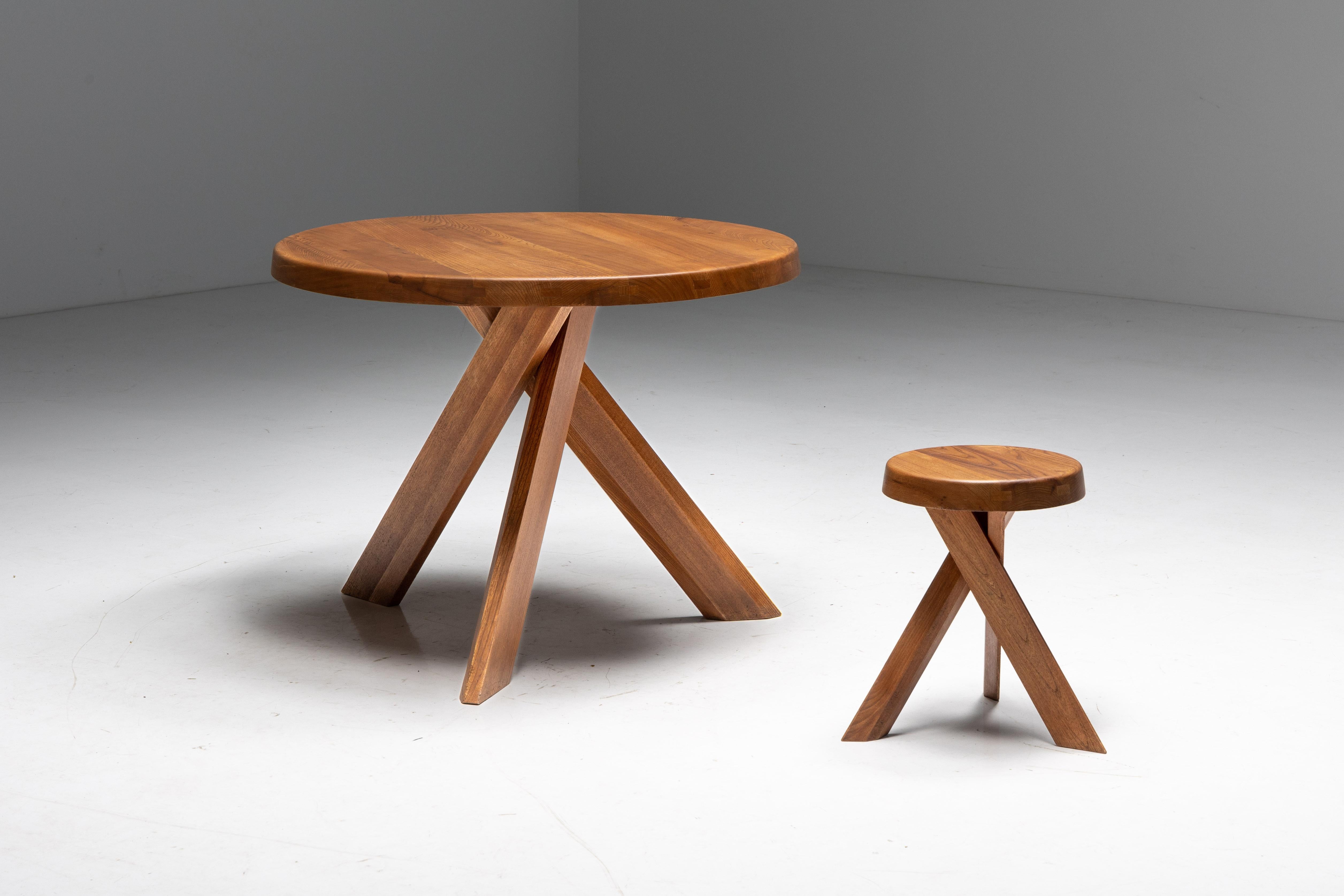 S31 Stools by Pierre Chapo, France, 1970s For Sale 1