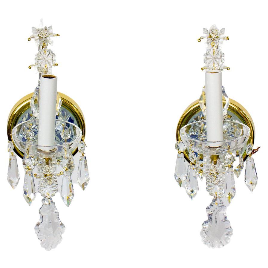 S317 Preciosa Maria Theresa Sconces, a Pair