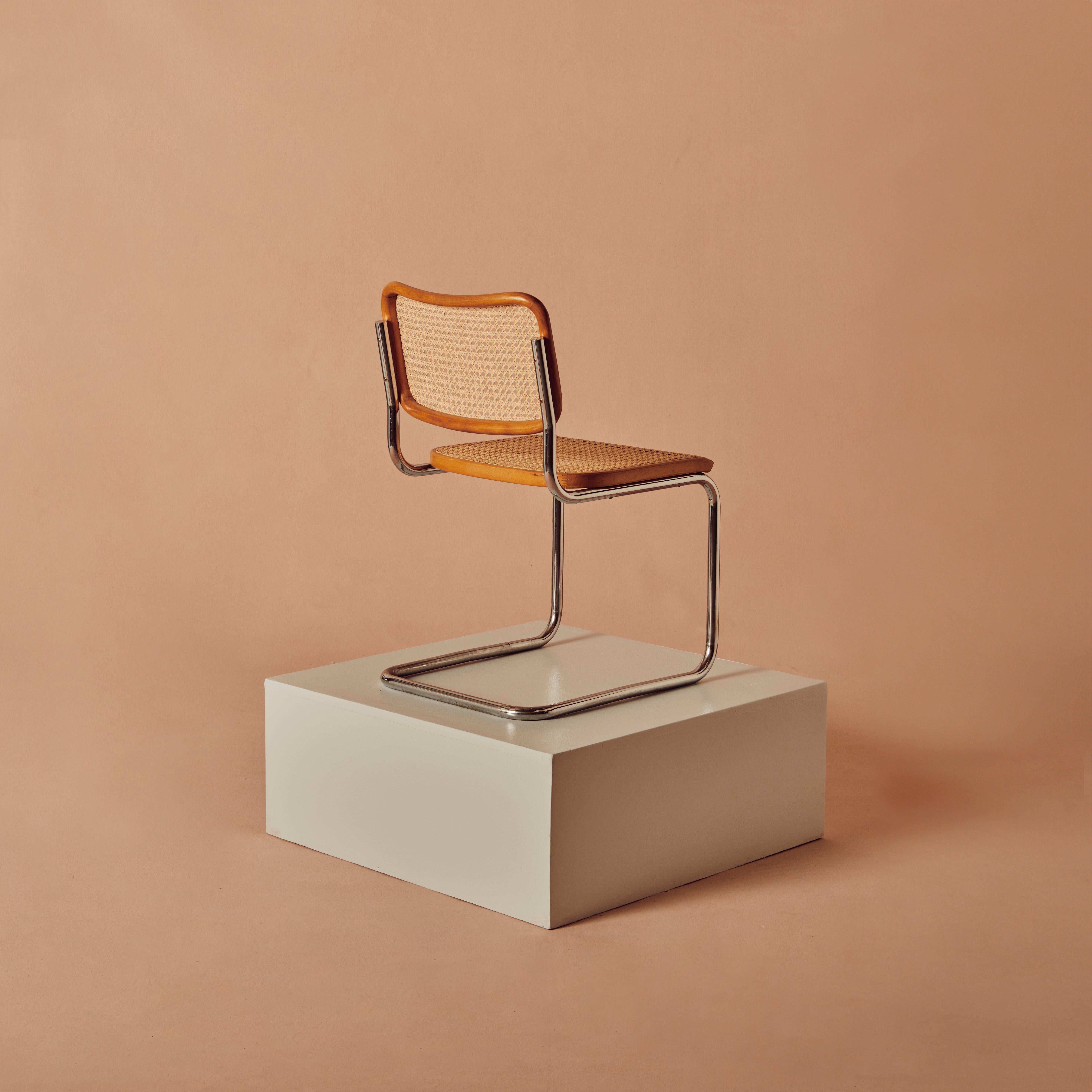 Cesca-Stühle „S32“ von Marcel Breuer und Gavina (Ende des 20. Jahrhunderts) im Angebot