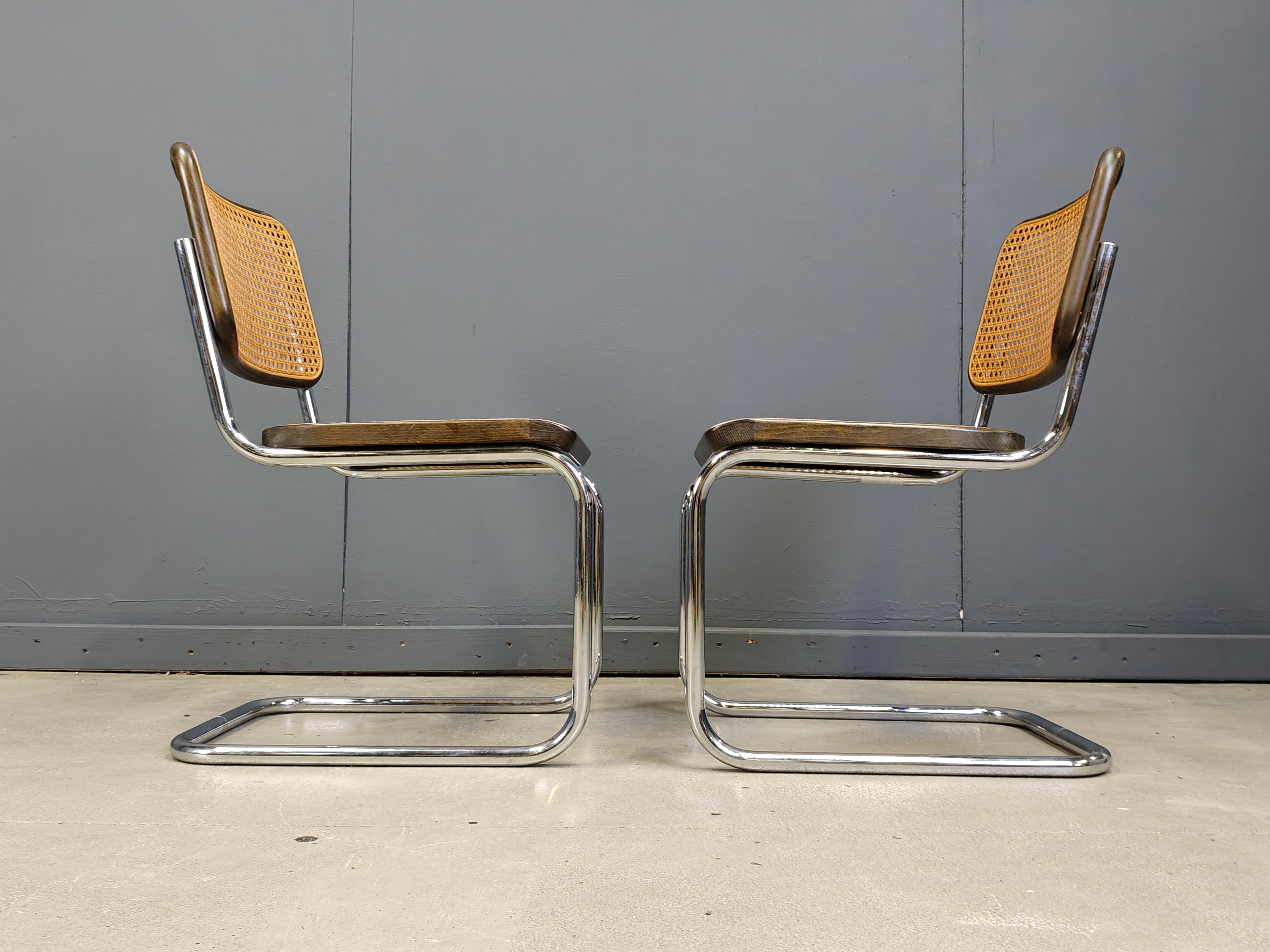 Sedie da pranzo S32 di Marcel Breuer per Thonet, anni '70 - set di 2 In condizioni buone a Leuven, Vlaams Gewest