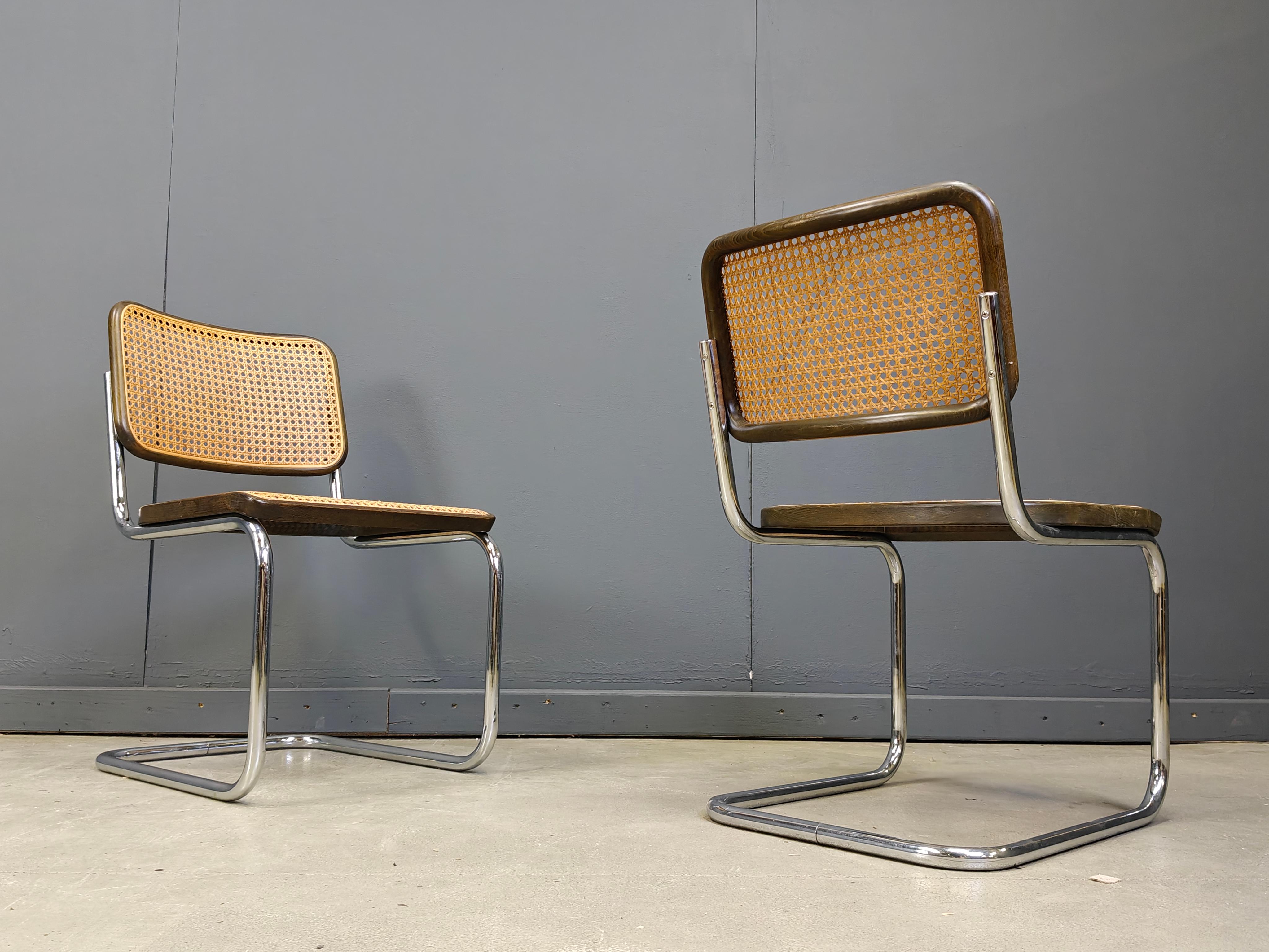 Fine XX secolo Sedie da pranzo S32 di Marcel Breuer per Thonet, anni '70 - set di 2