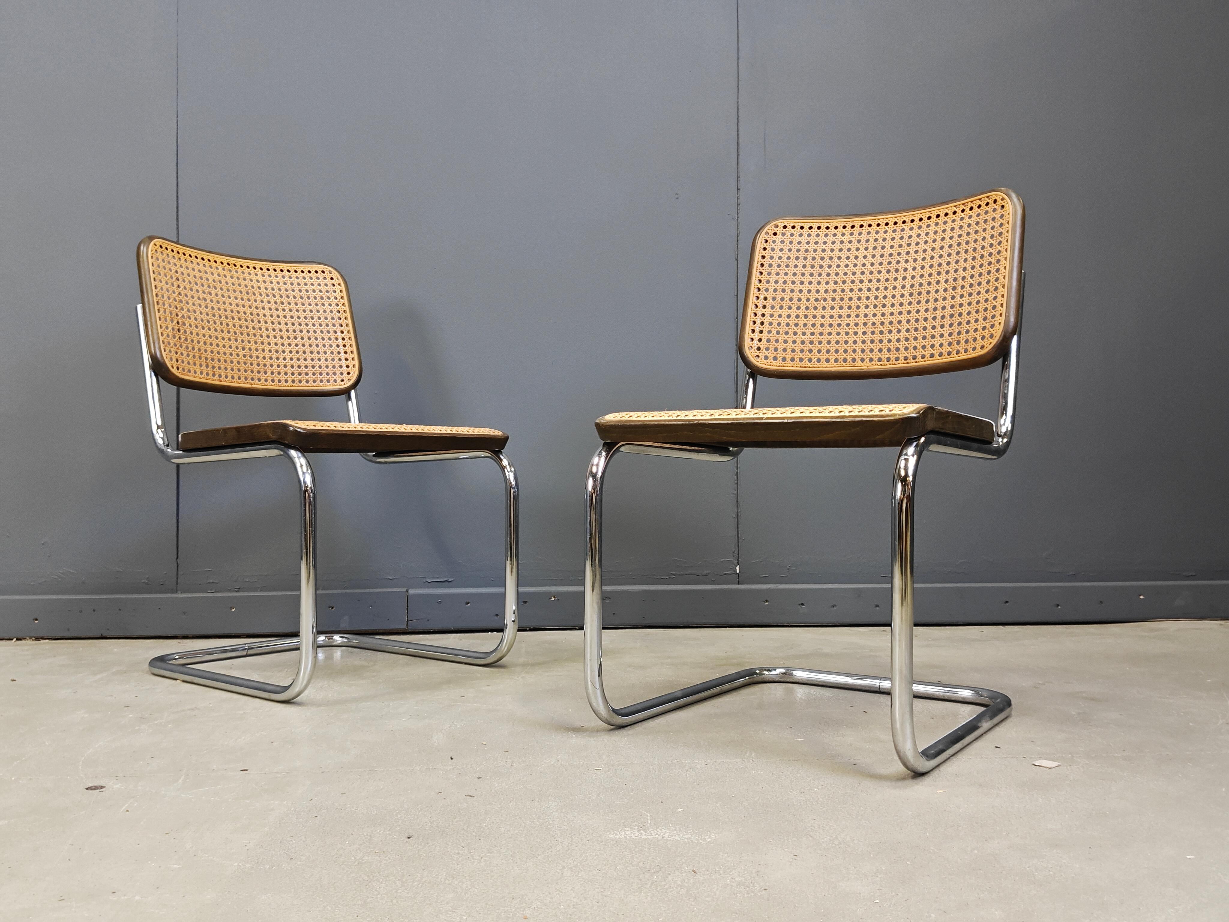 Canna Sedie da pranzo S32 di Marcel Breuer per Thonet, anni '70 - set di 2