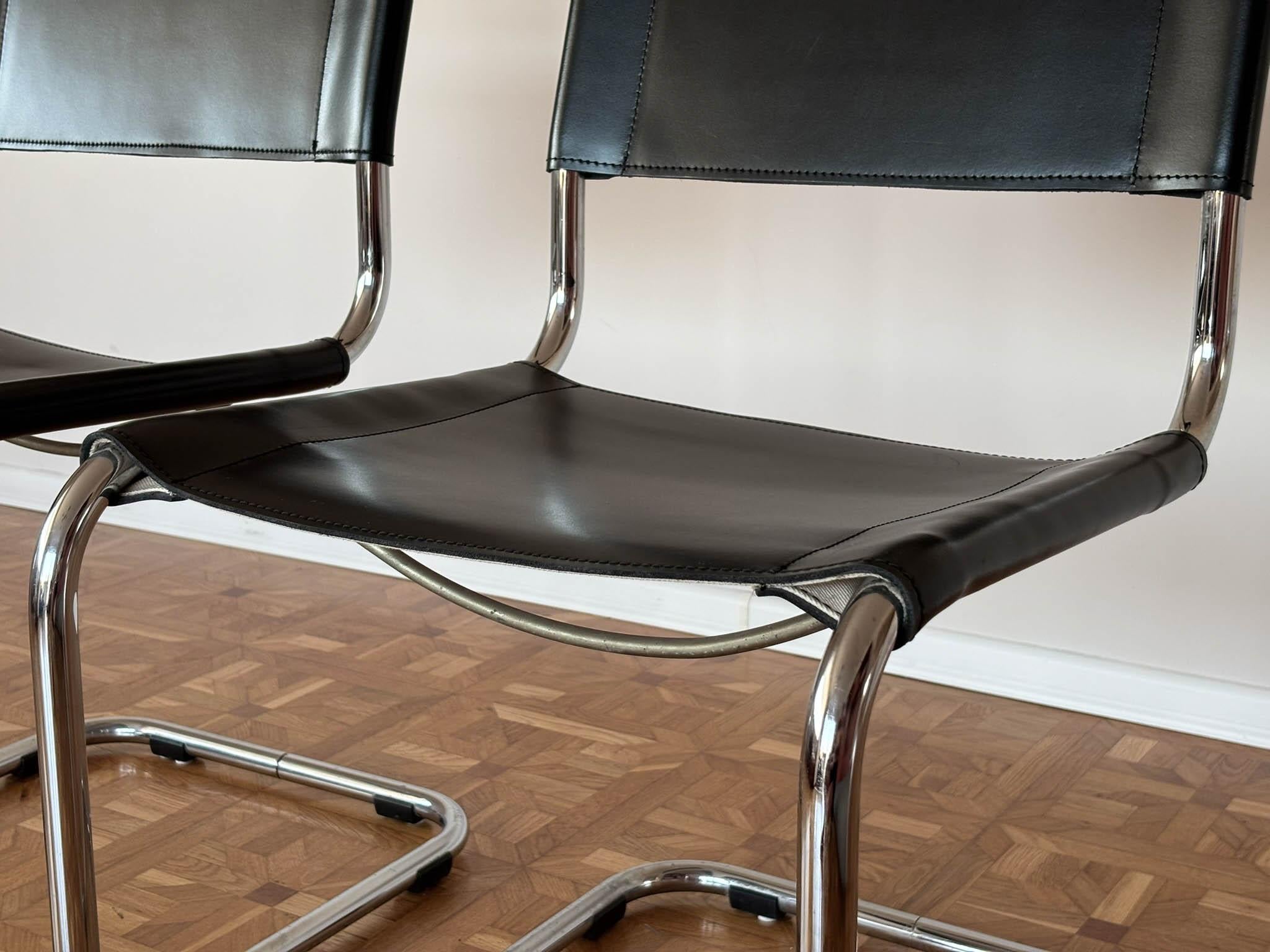 S33 Stühle von Mart Stam für Thonet, 1980er Jahre, 2 Exemplare im Angebot 3