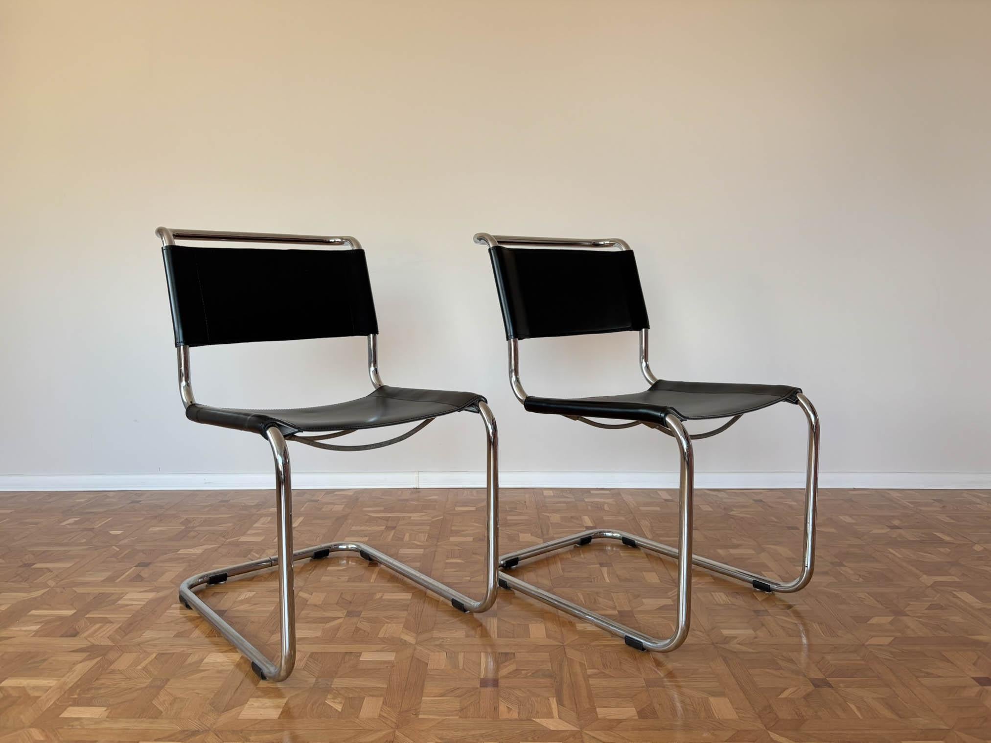 S33 Stühle von Mart Stam für Thonet, 1980er Jahre, 2 Exemplare im Angebot 1