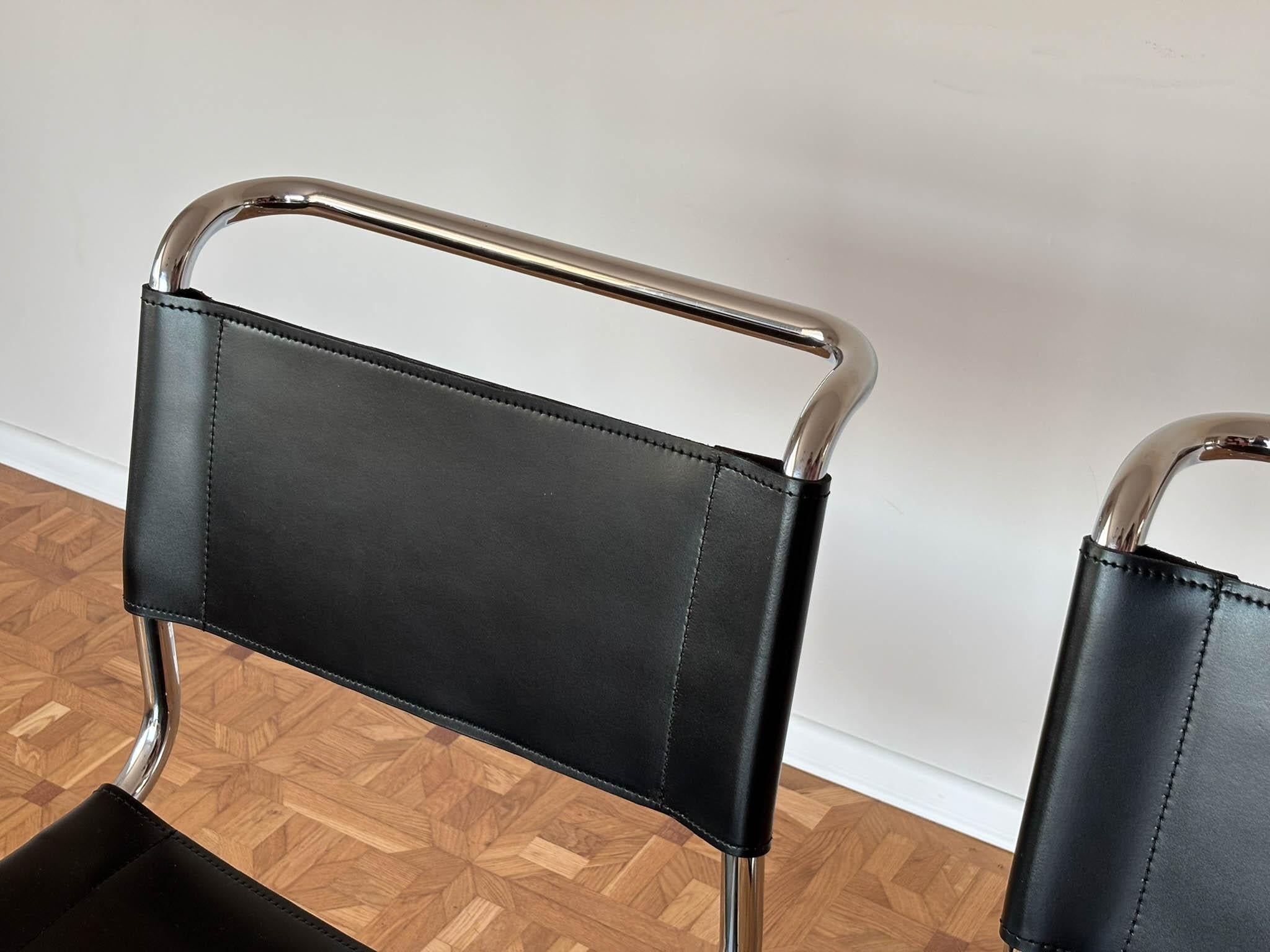 S33 Stühle von Mart Stam für Thonet, 1980er Jahre, 2 Exemplare im Angebot 2