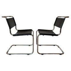 S33 Stühle von Mart Stam für Thonet, 1980er Jahre, 2 Exemplare