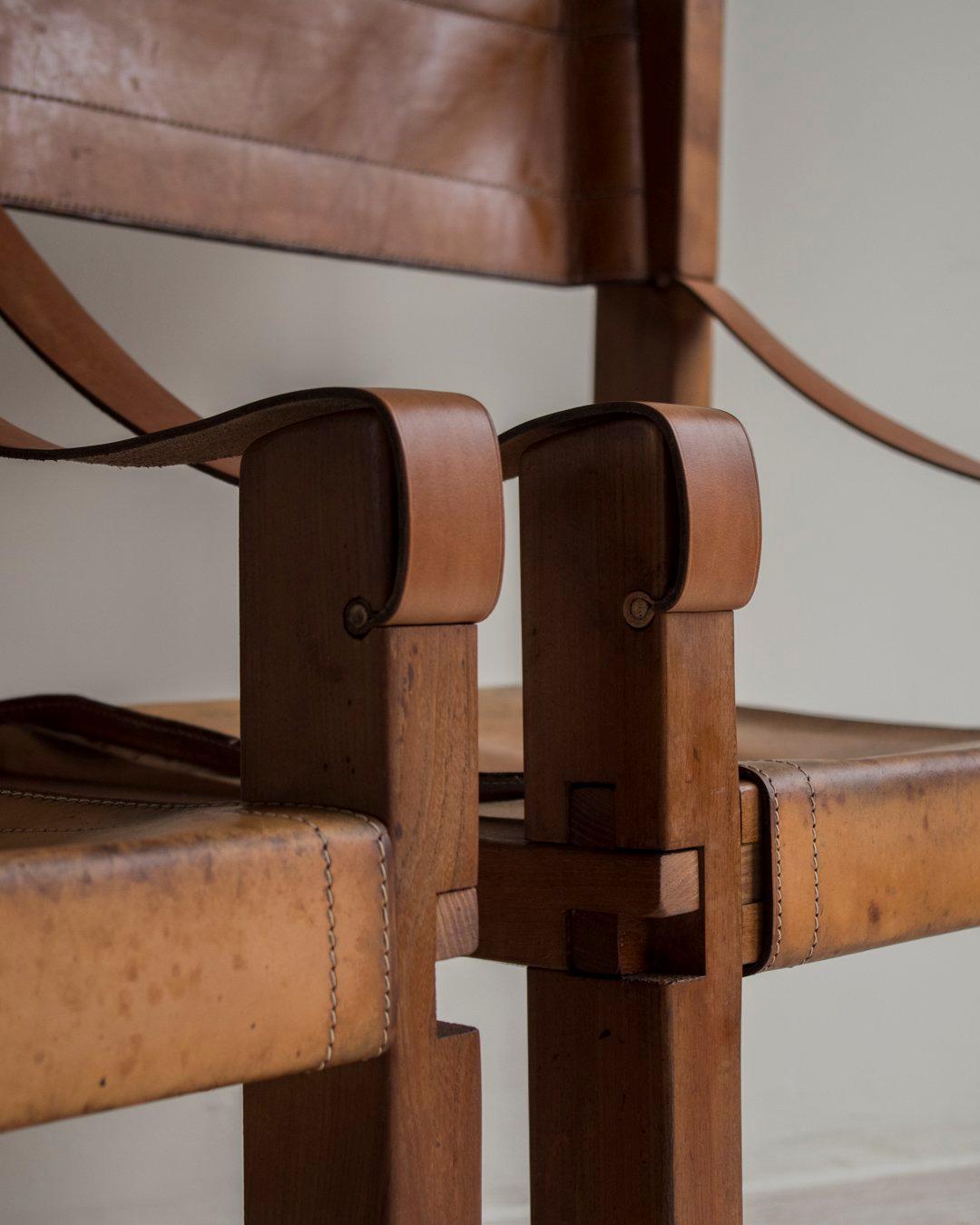 Pierre Chapo Paire de fauteuils en cuir S340 - Orme - France - The Modernity en vente 5
