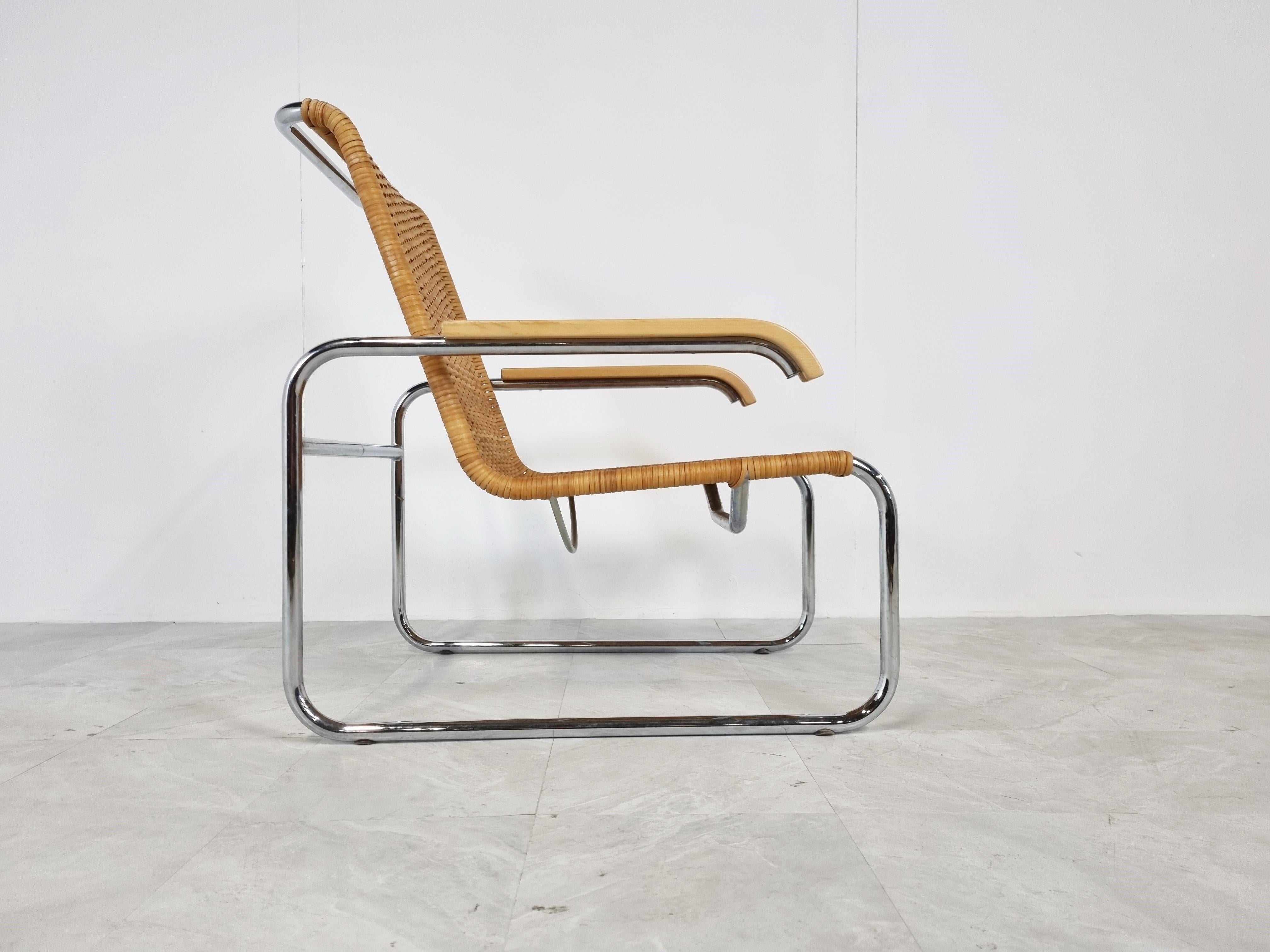 Bauhaus S35 Armchair by Marcel Breuer for Thonet, 1970s