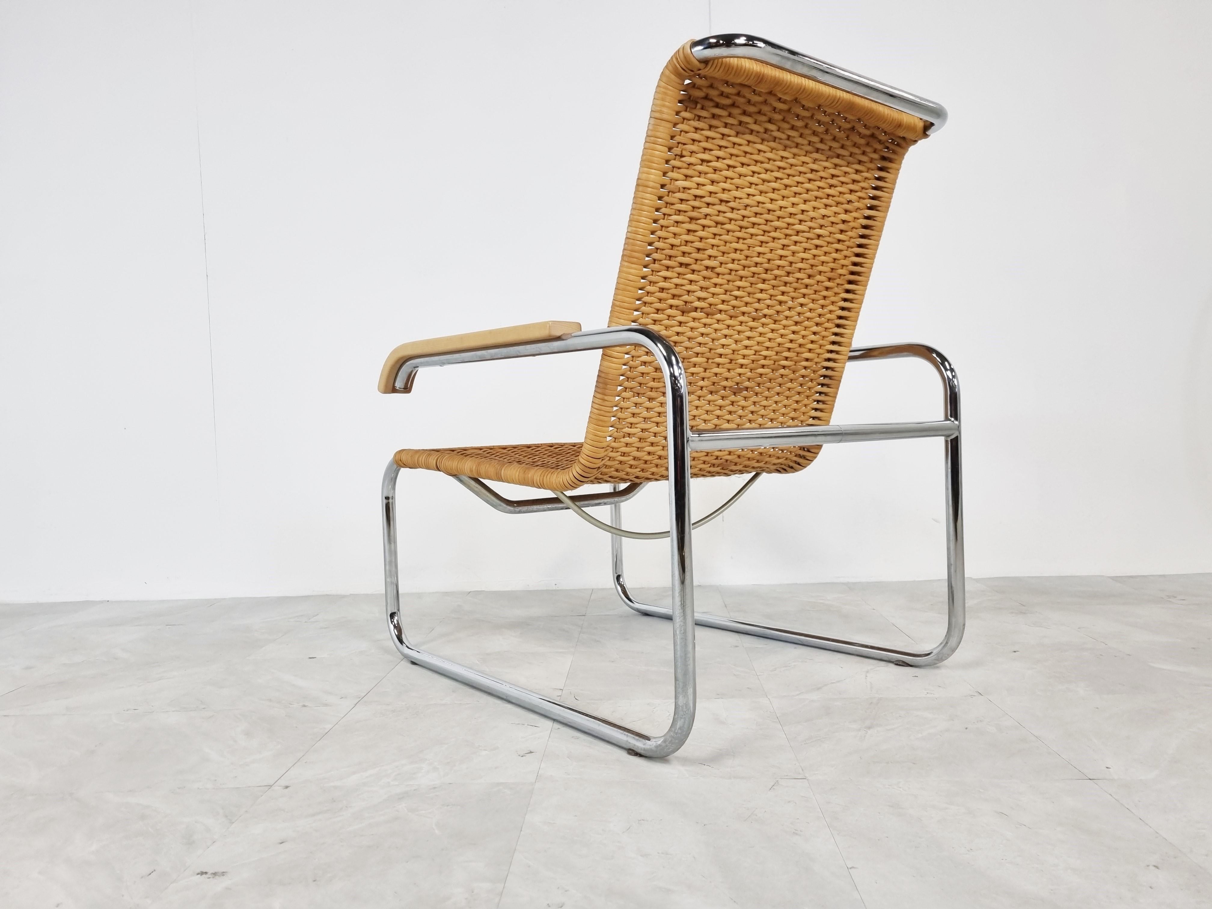 S35 Armchair by Marcel Breuer for Thonet, 1970s In Good Condition In HEVERLEE, BE