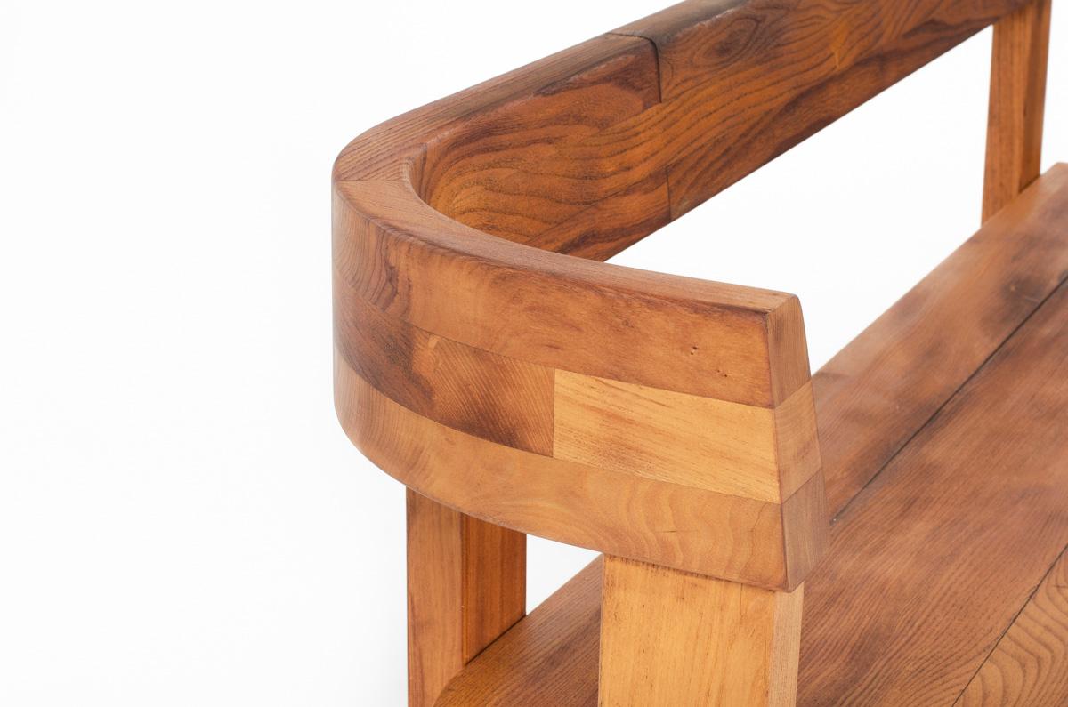 Elm S35 Bench by Pierre Chapo, 1980