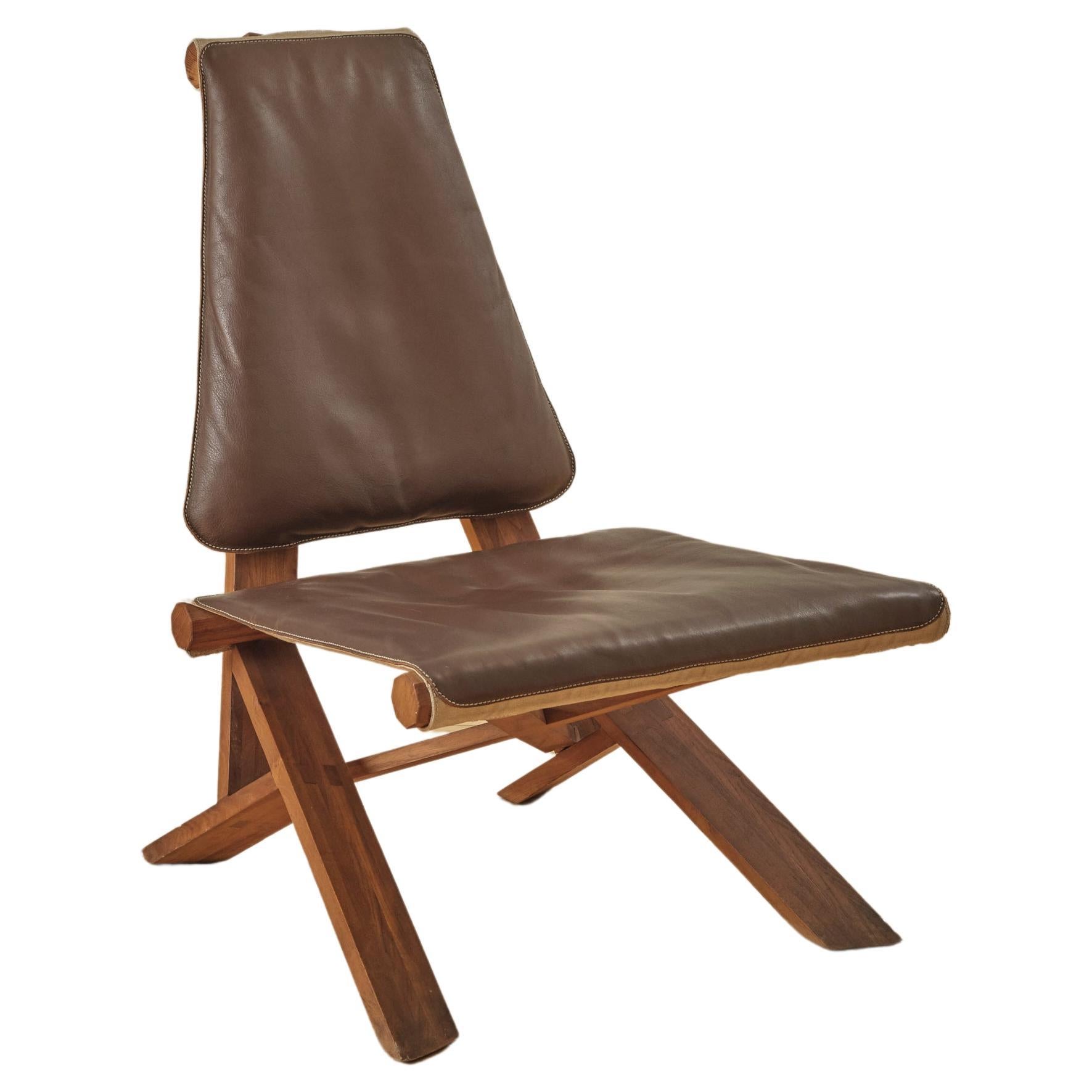 S46 "Dromadaire" Lounge Chair by Pierre Chapo