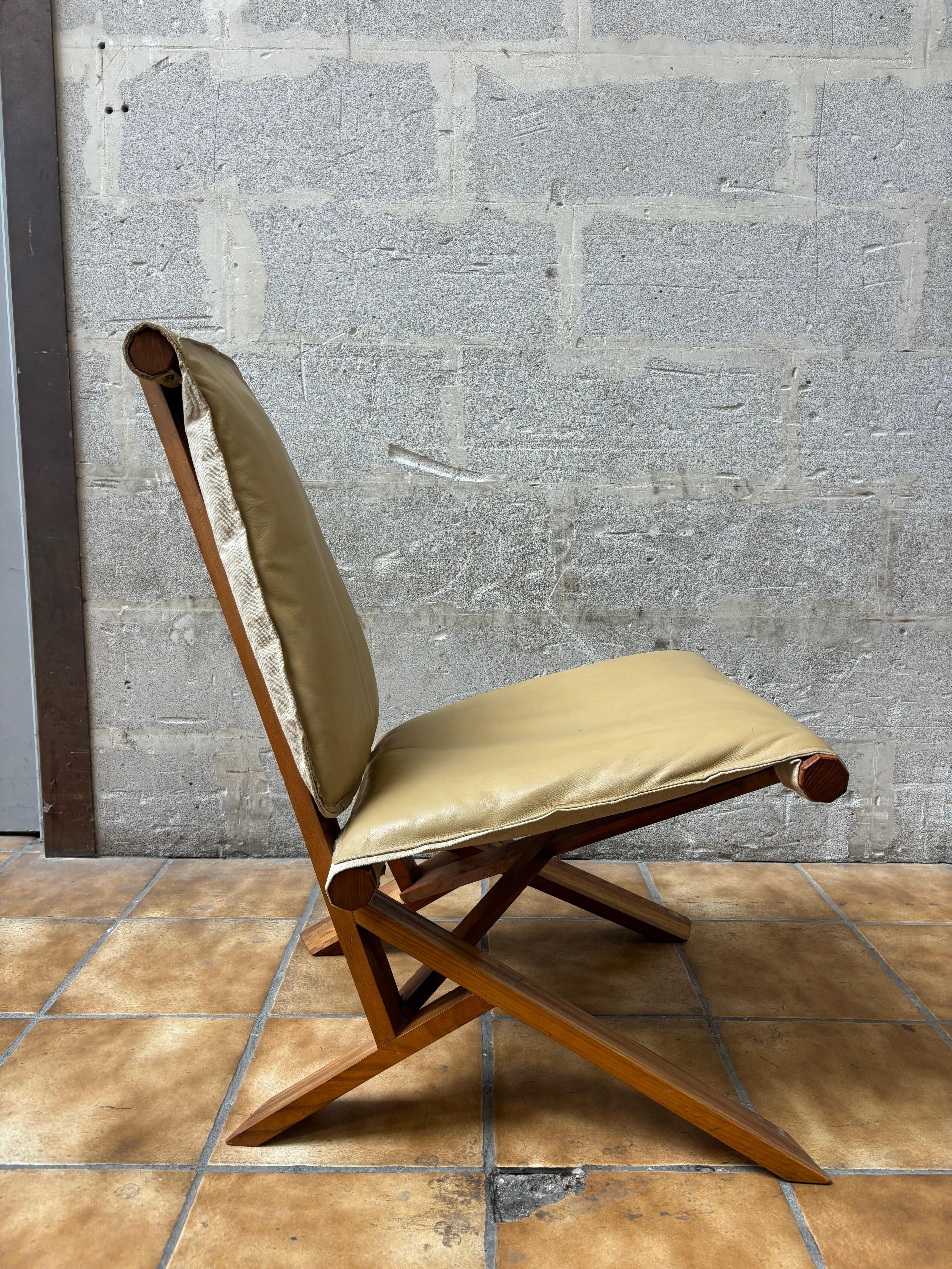 Moderne Fauteuil pantoufle S46 de Pierre Chapo, édition des années 90 en vente