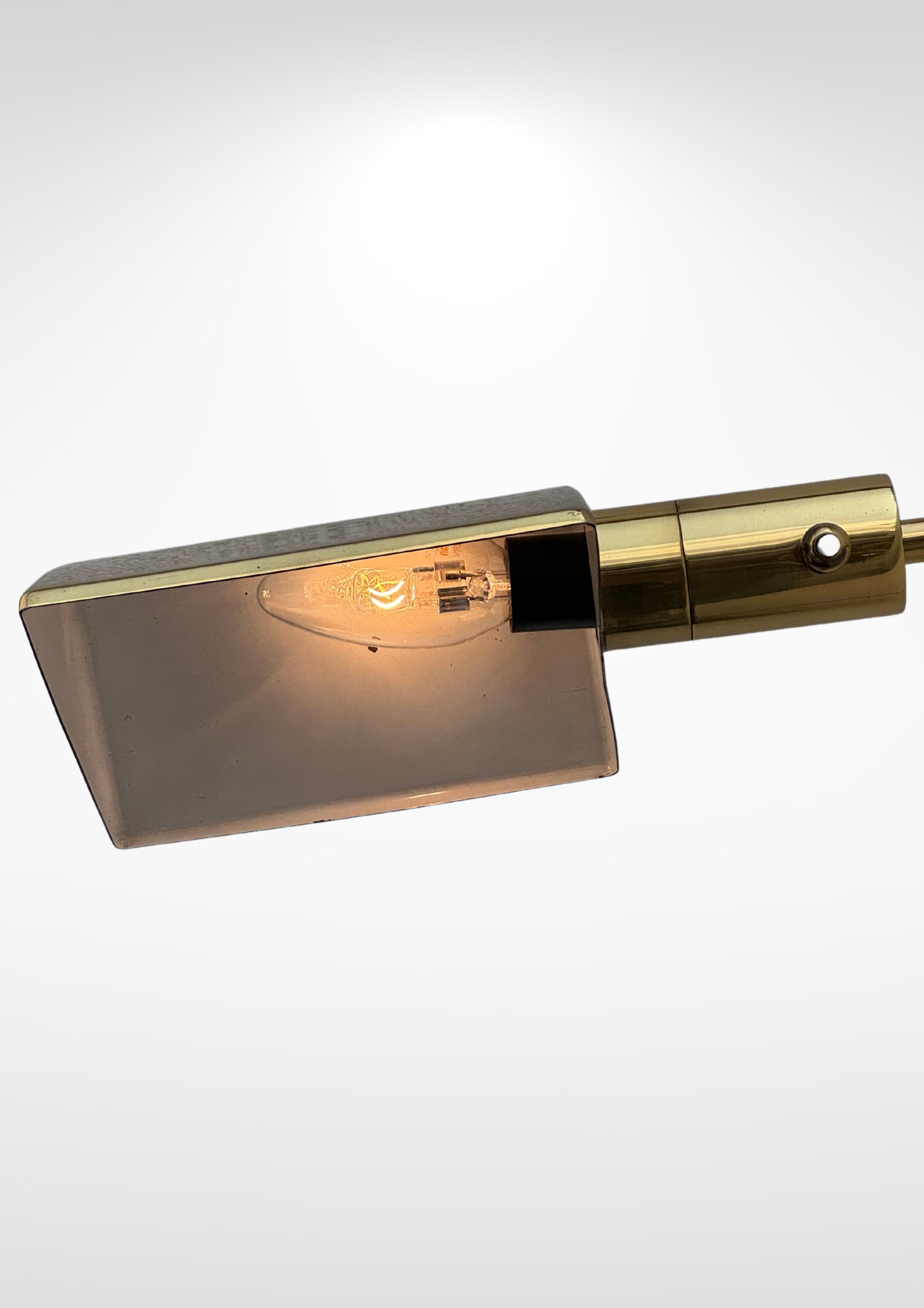 S.A Boulanger Belgium Brass Swing Arm Angle-Poise Wall Lamp For Sale 5
