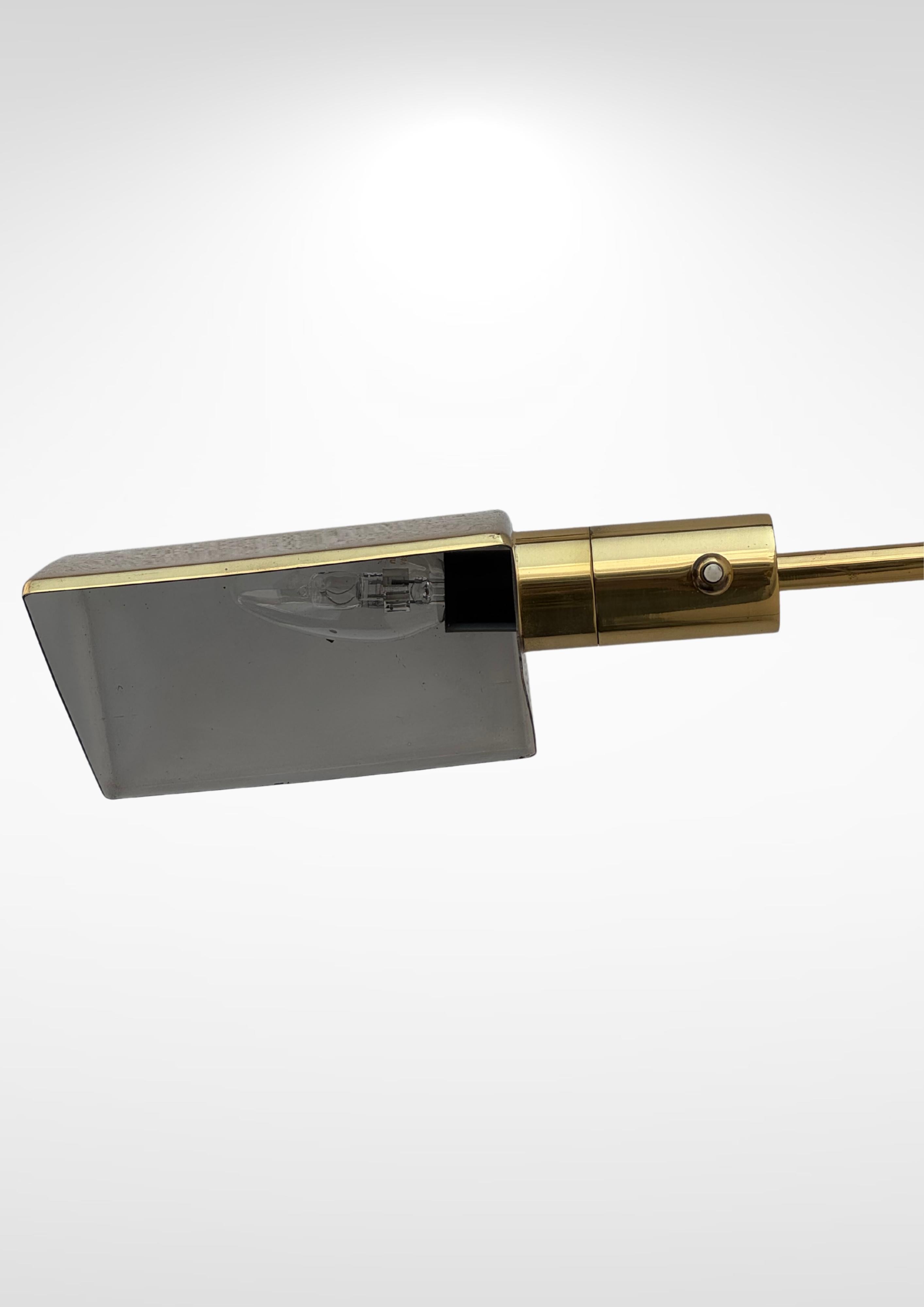 S.A Boulanger Belgium Brass Swing Arm Angle-Poise Wall Lamp For Sale 6